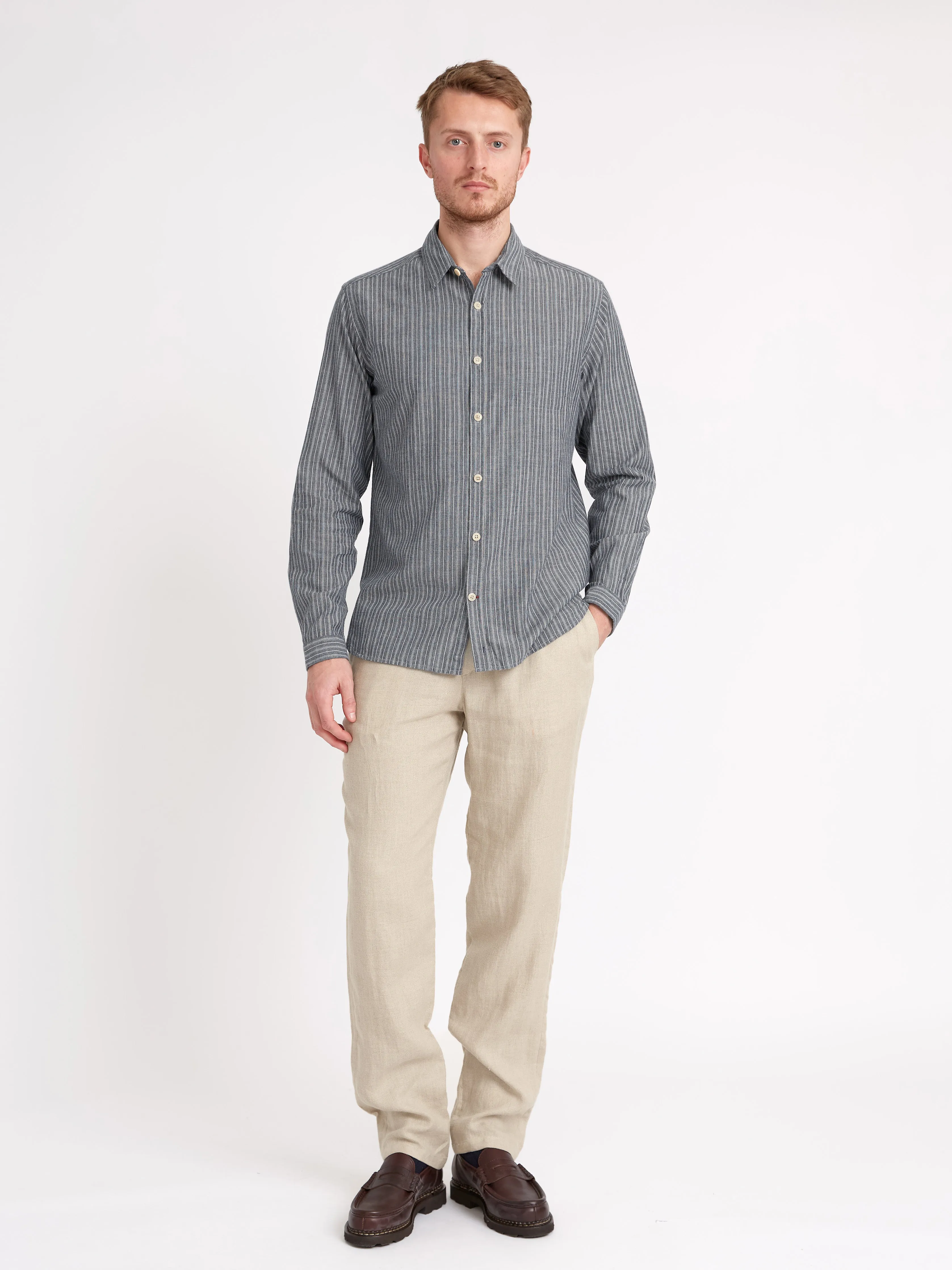 New York Special Shirt Lea Navy sold by Oliver Spencer product image thumbnail 2