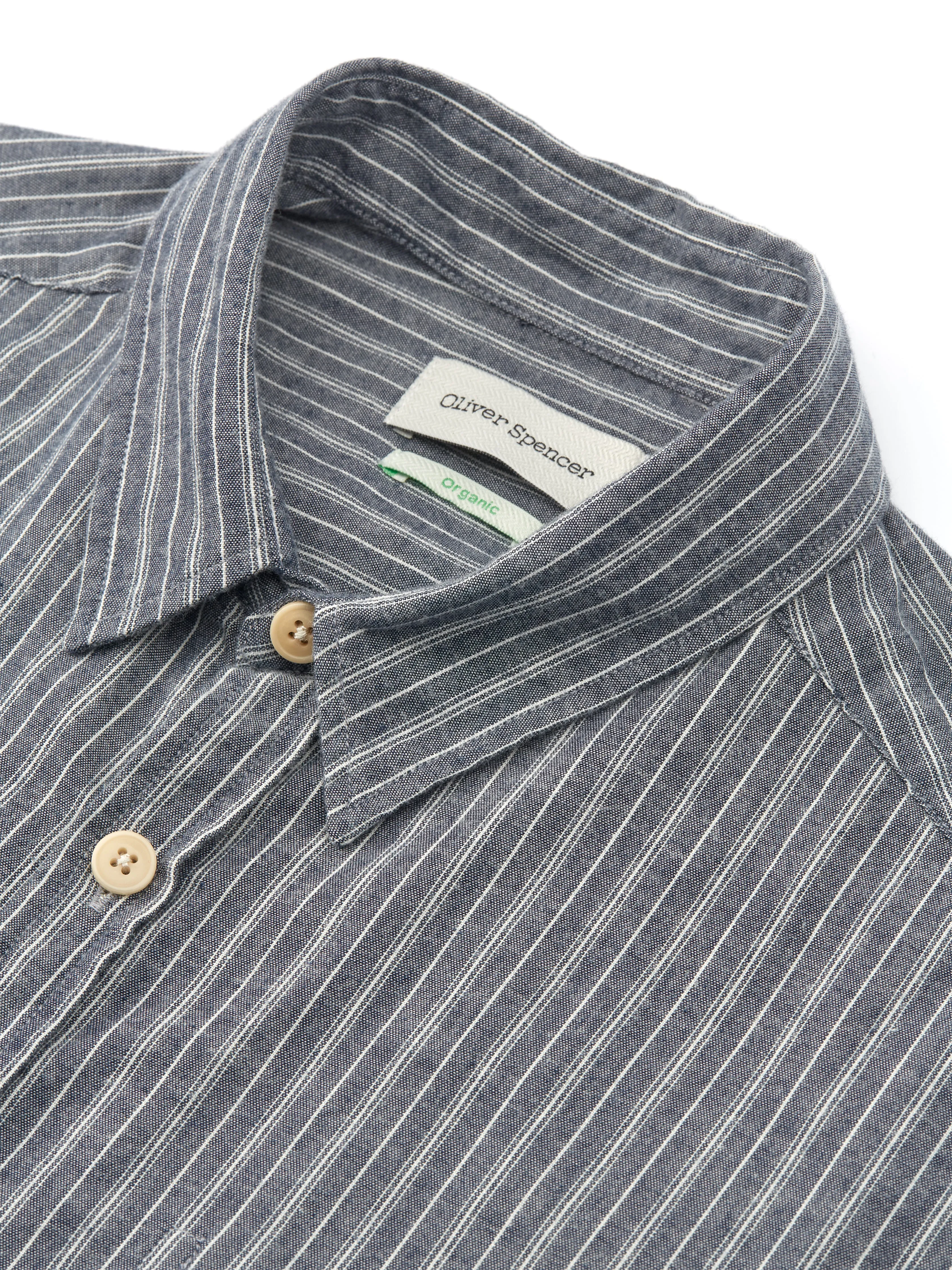 New York Special Shirt Lea Navy sold by Oliver Spencer product image thumbnail 3