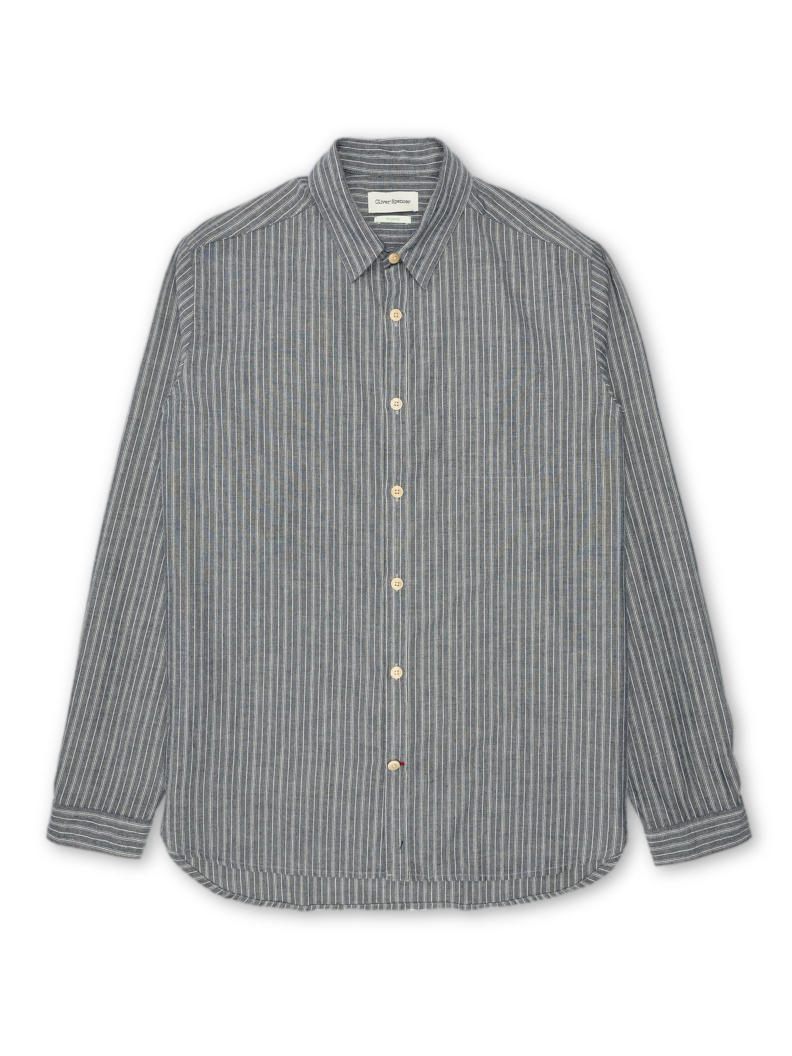 New York Special Shirt Lea Navy sold by Oliver Spencer