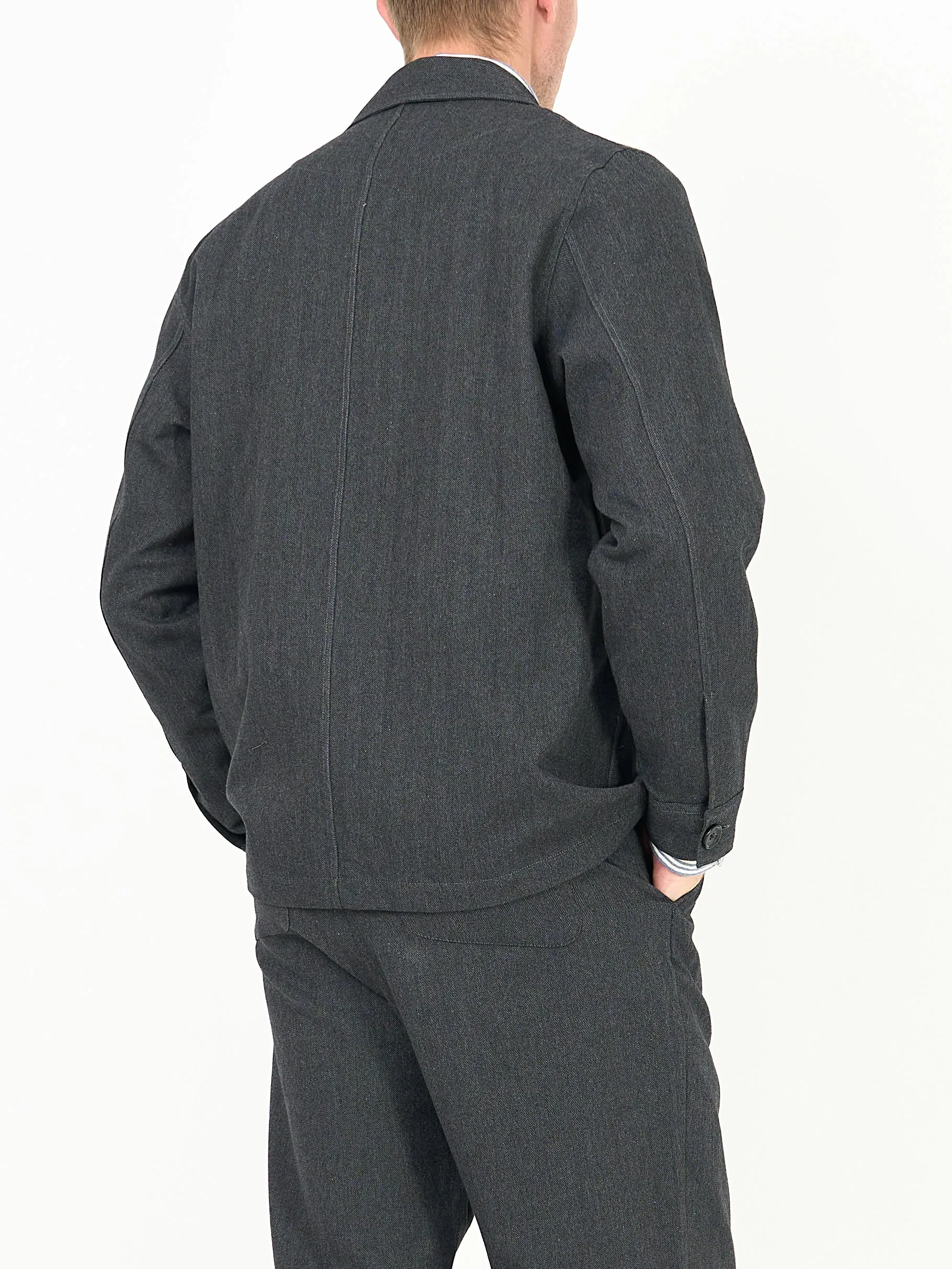 Bradwell Jacket Stockbridge Charcoal sold by Oliver Spencer product image thumbnail 3