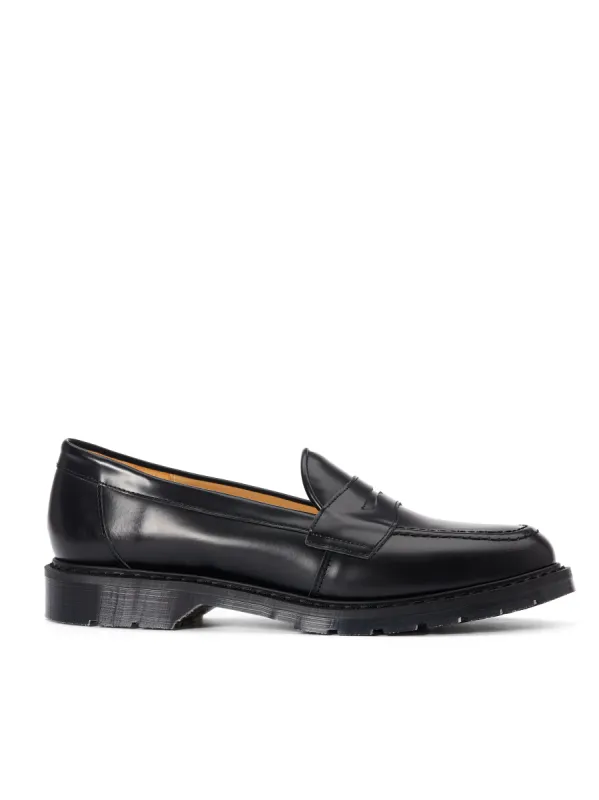 Solovair x Oliver Spencer Penny Loafer Black Hi Shine Leather sold by Oliver Spencer