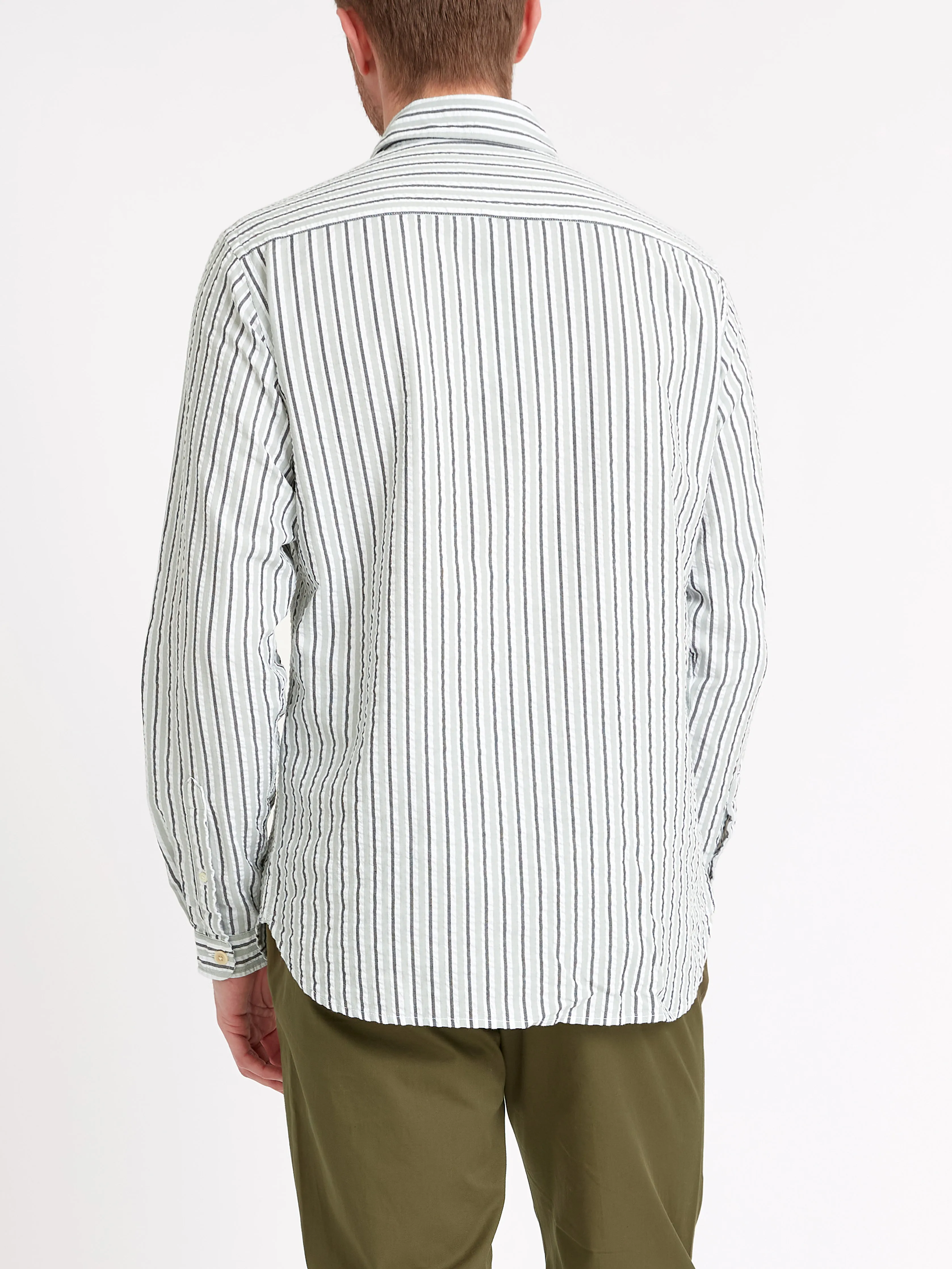 New York Special Shirt Fly Sage/Charcoal sold by Oliver Spencer product image thumbnail 5