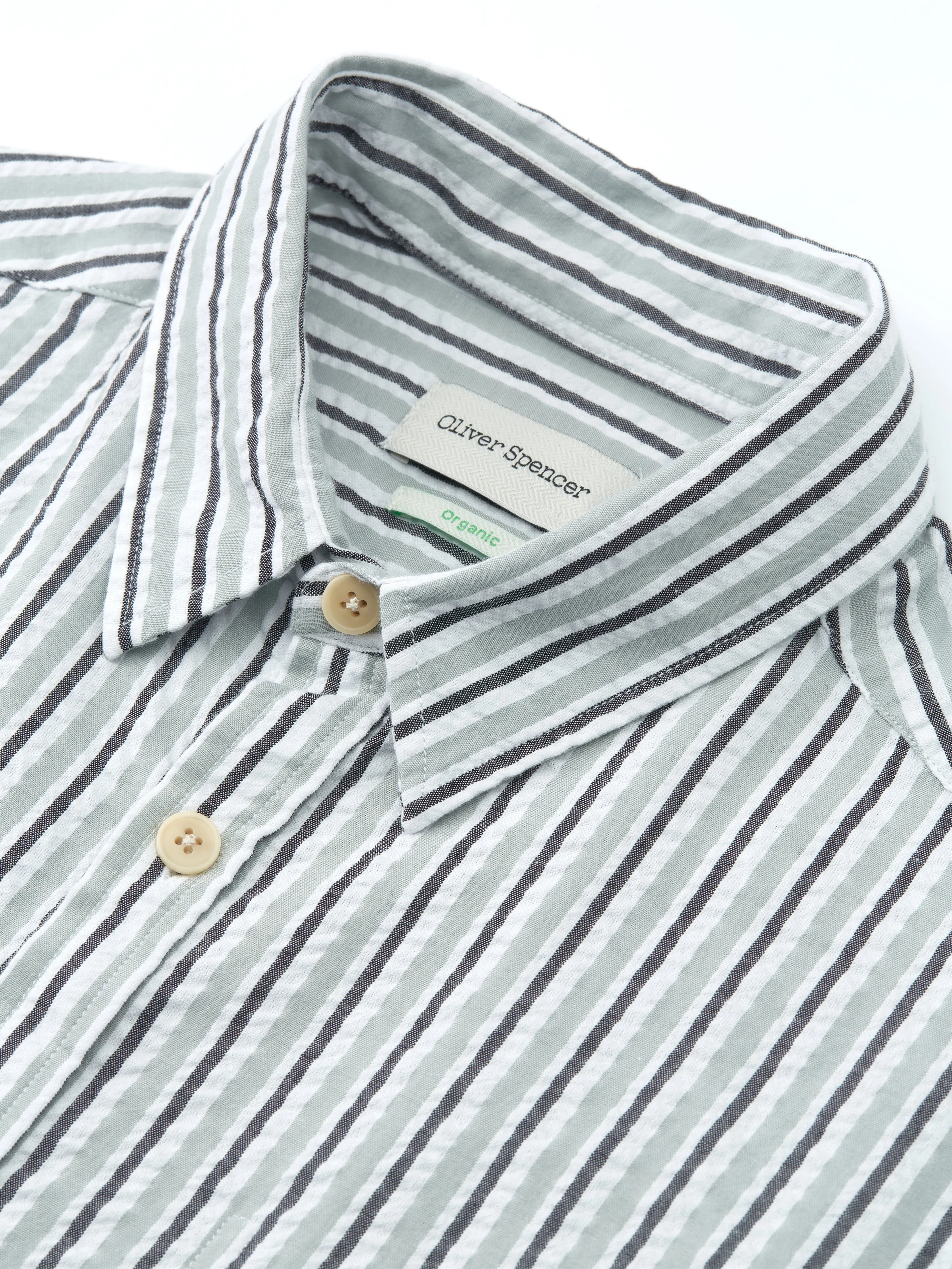 New York Special Shirt Fly Sage/Charcoal sold by Oliver Spencer product image thumbnail 3