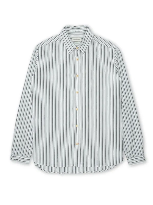 New York Special Shirt Fly Sage/Charcoal sold by Oliver Spencer