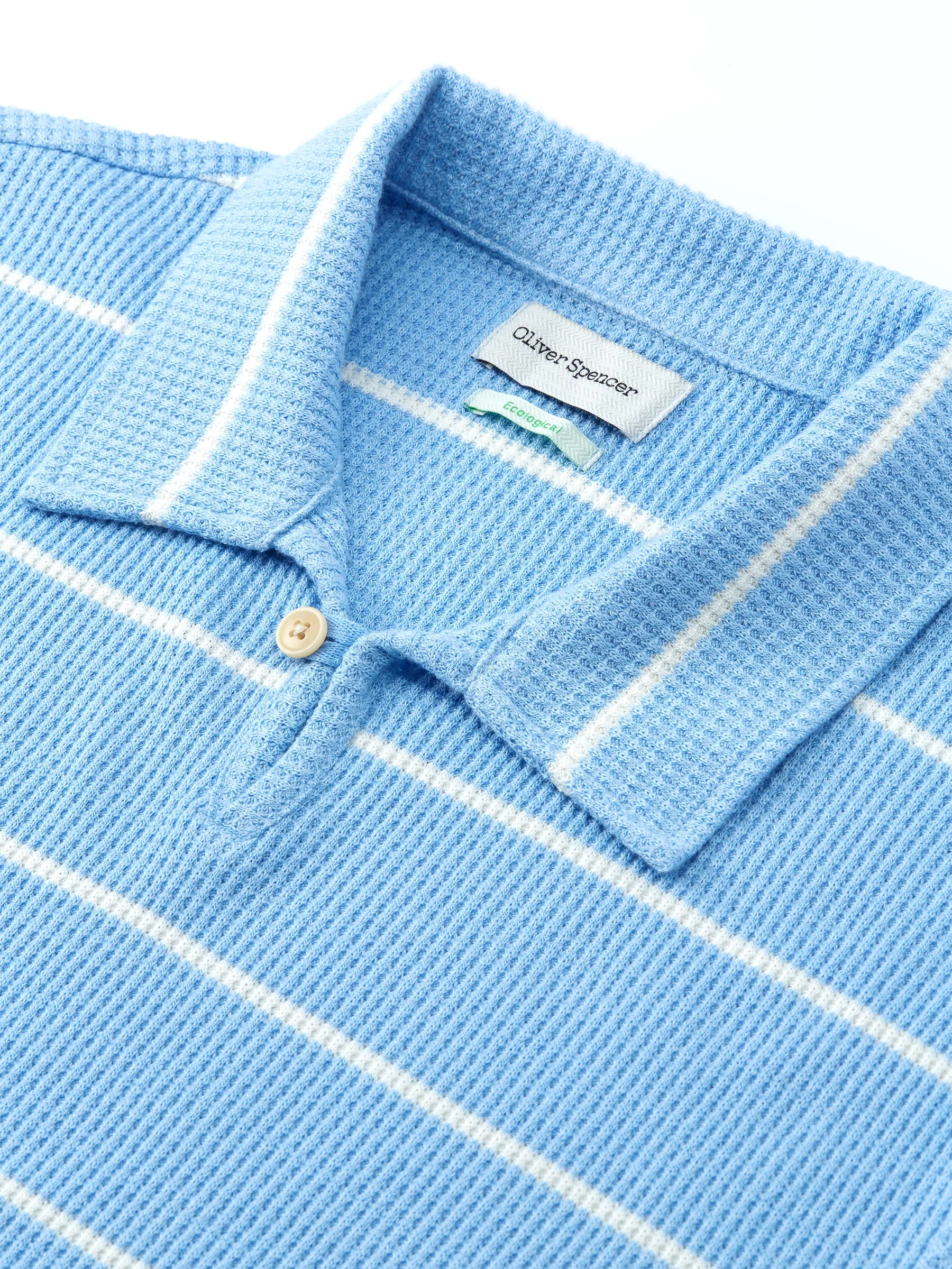 Hawthorn Polo Shirt Gilmore Sky Blue sold by Oliver Spencer product image thumbnail 4