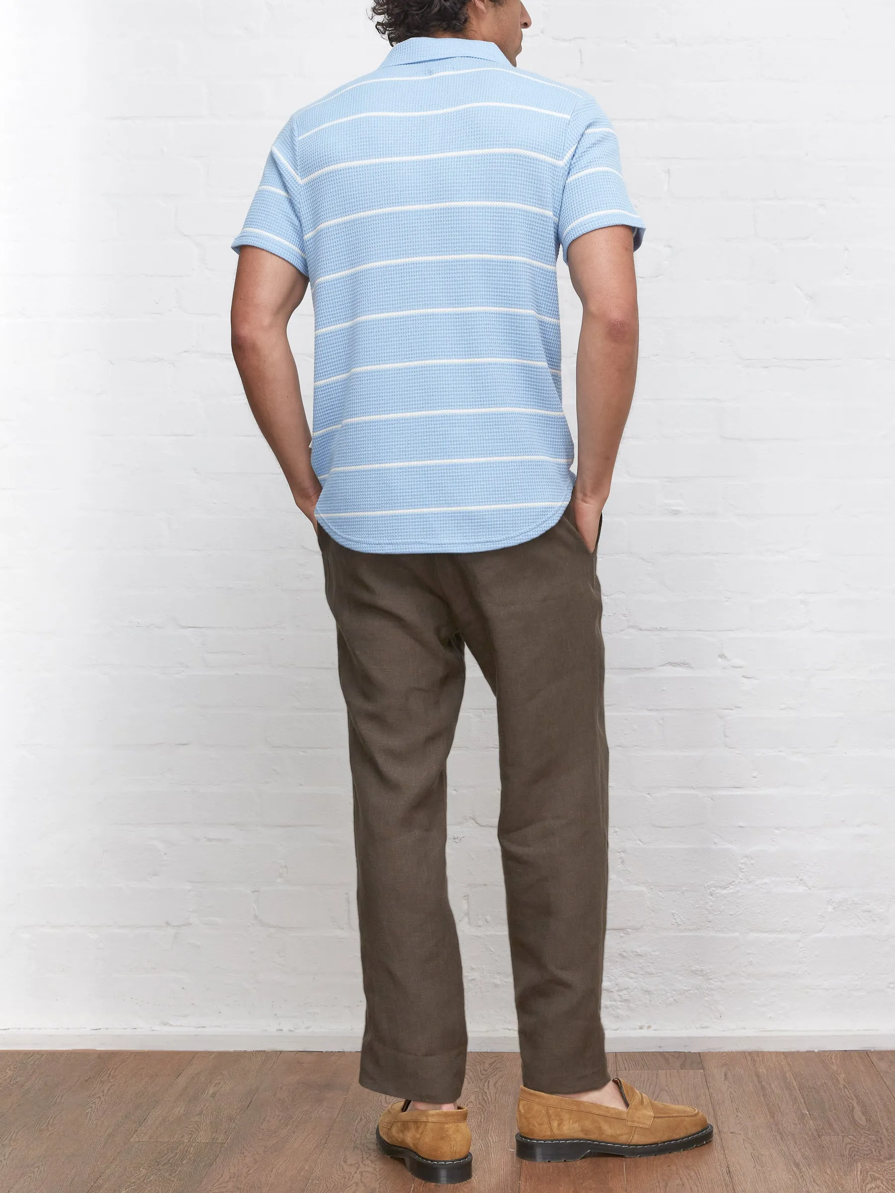 Hawthorn Polo Shirt Gilmore Sky Blue sold by Oliver Spencer product image thumbnail 3
