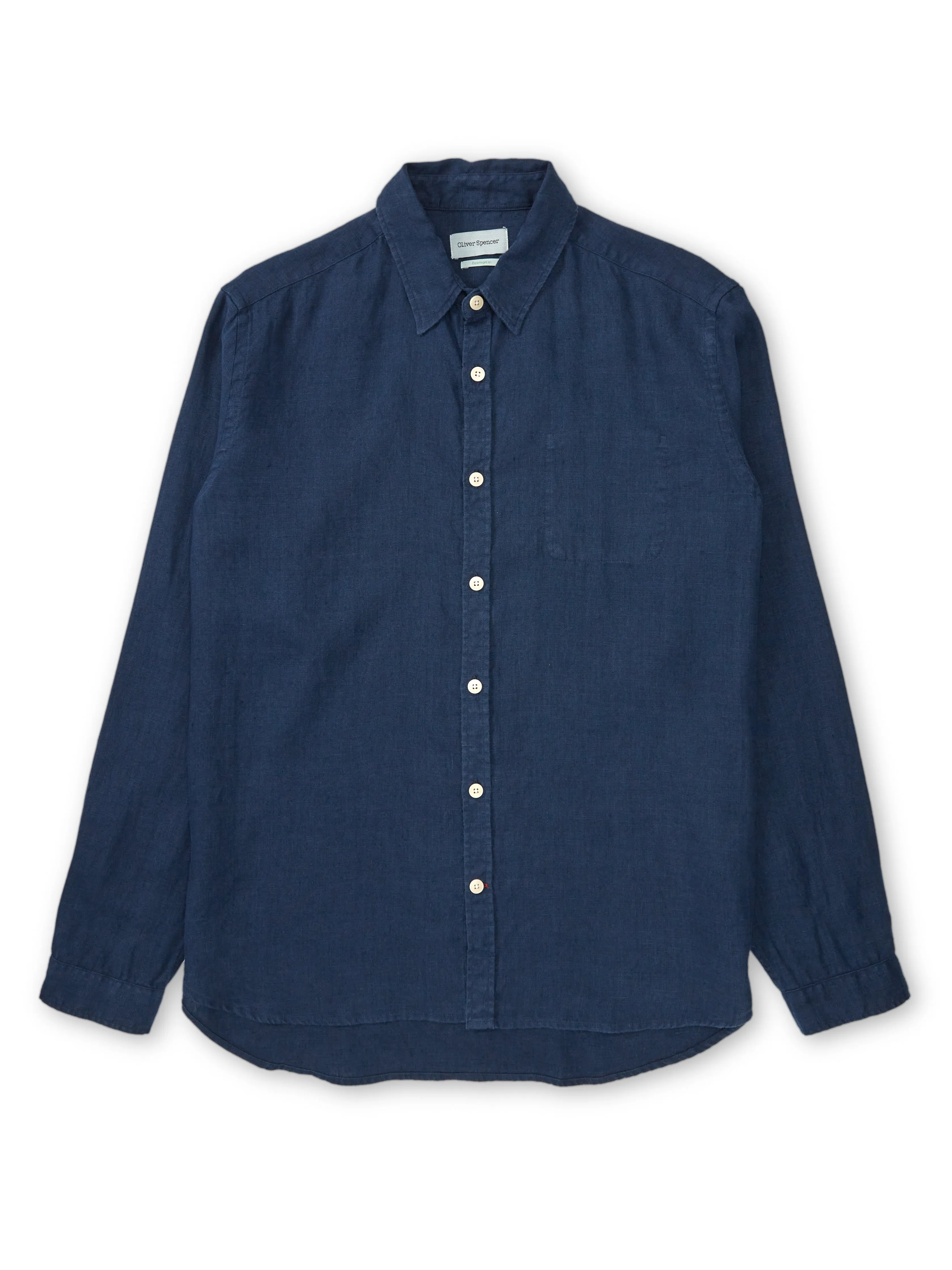 New York Special Shirt Coney Navy sold by Oliver Spencer