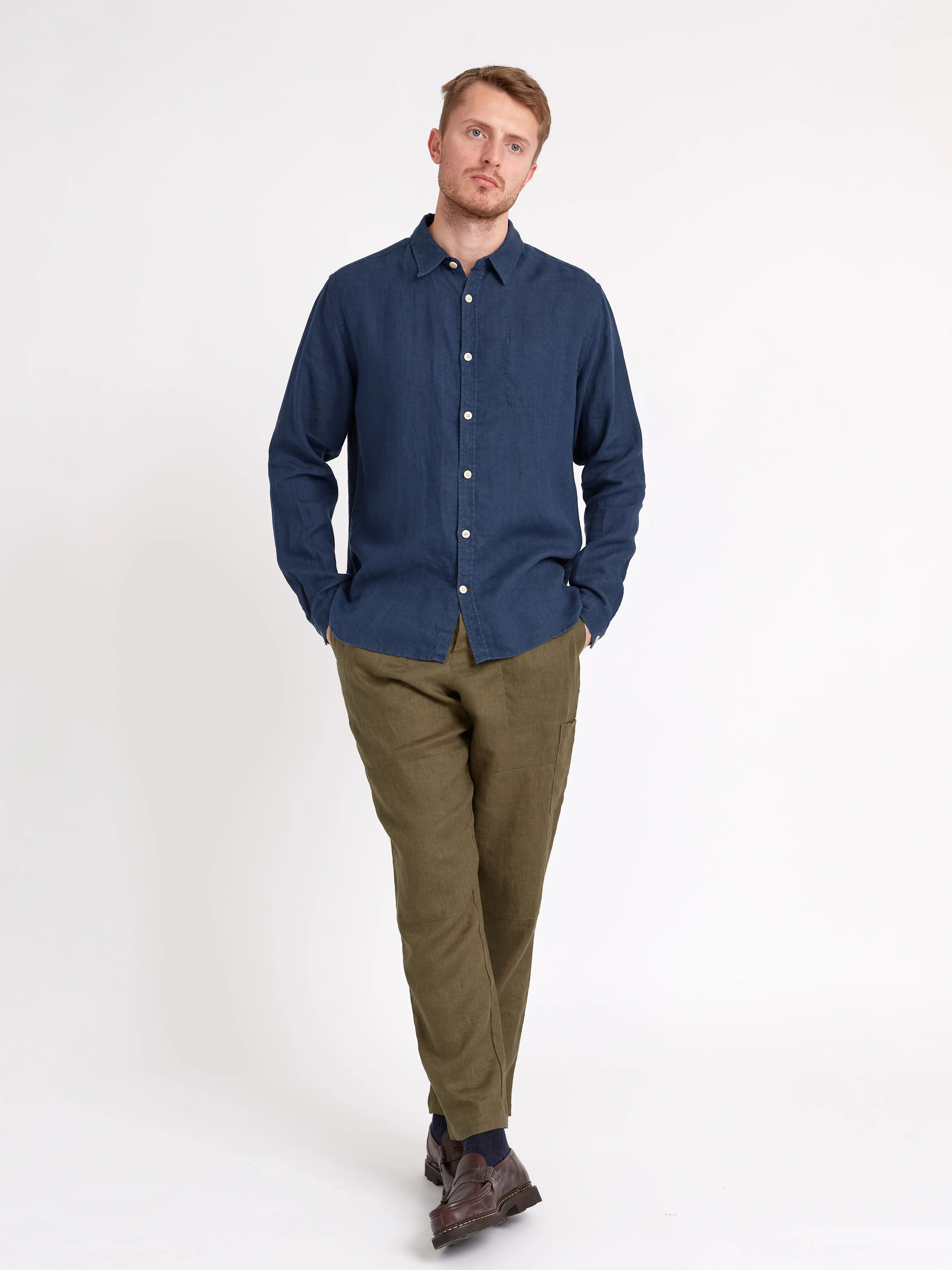 New York Special Shirt Coney Navy sold by Oliver Spencer product image thumbnail 2