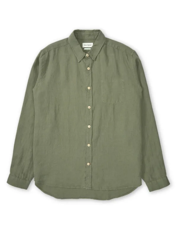 New York Special Shirt Coney Green made by Oliver Spencer
