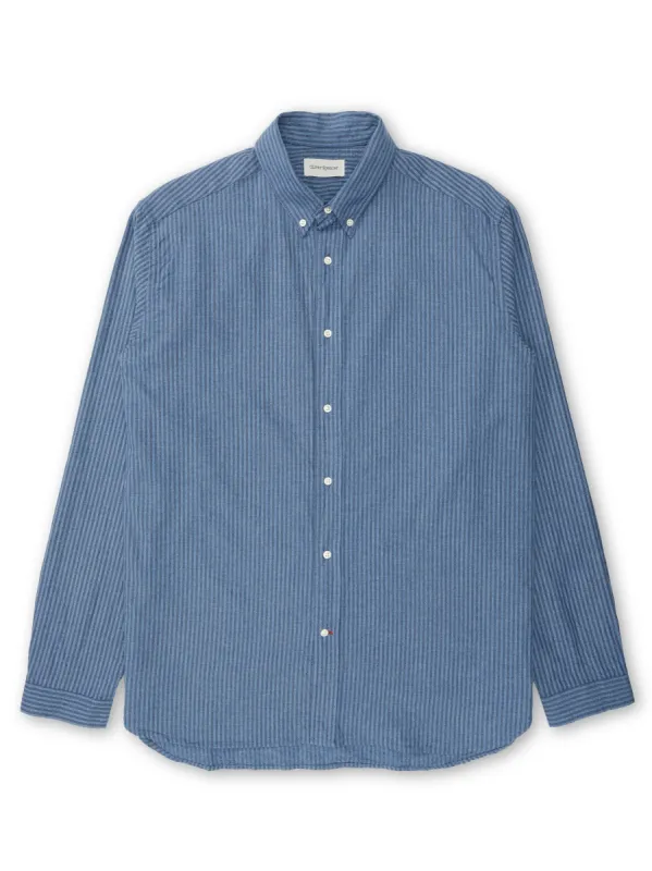 Brook Shirt Pooley Blue sold by Oliver Spencer