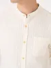 Grandad Shirt Sampson Cream sold by Oliver Spencer