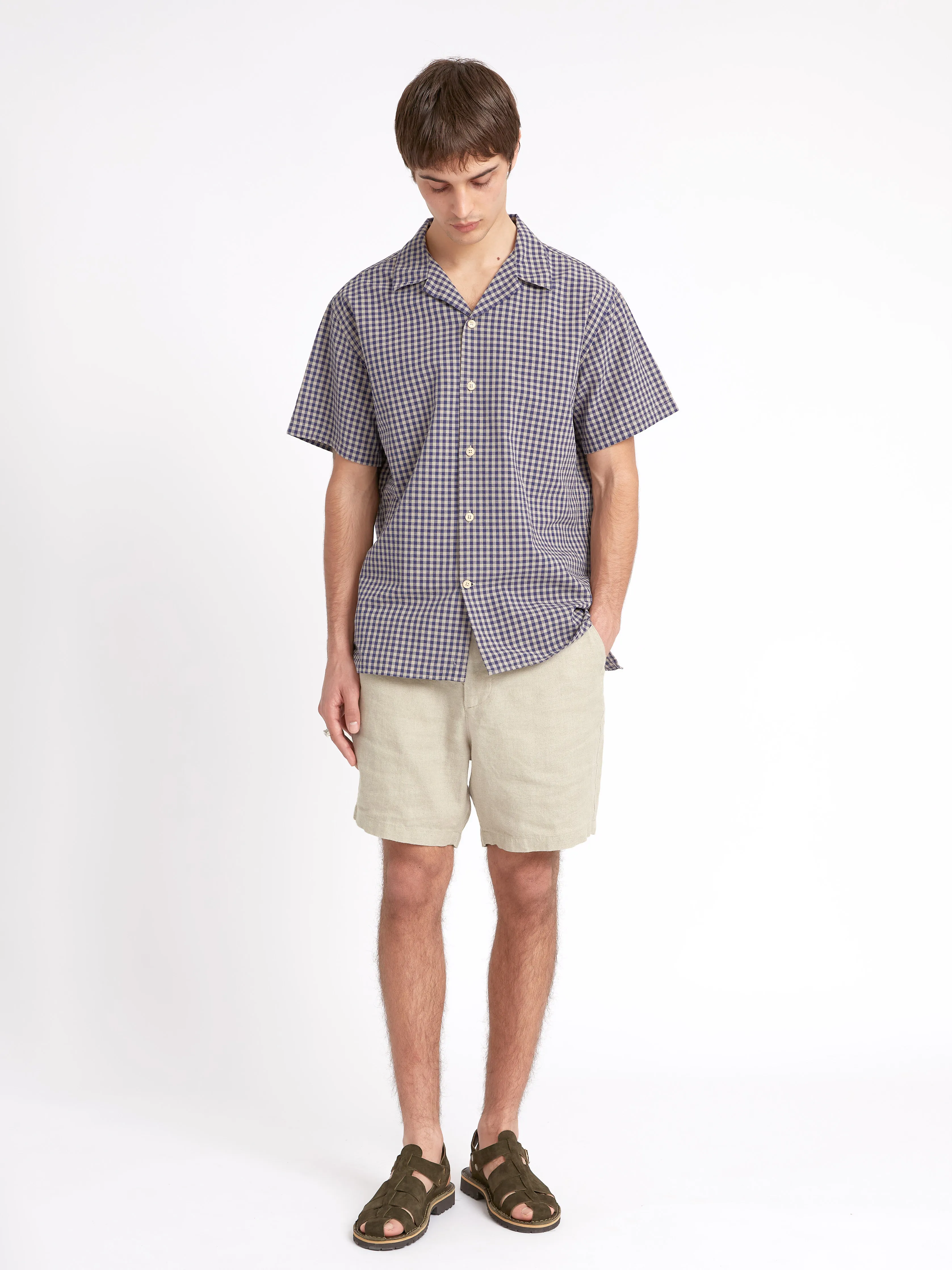Havana Short Sleeve Shirt Philis Blue sold by Oliver Spencer product image thumbnail 2