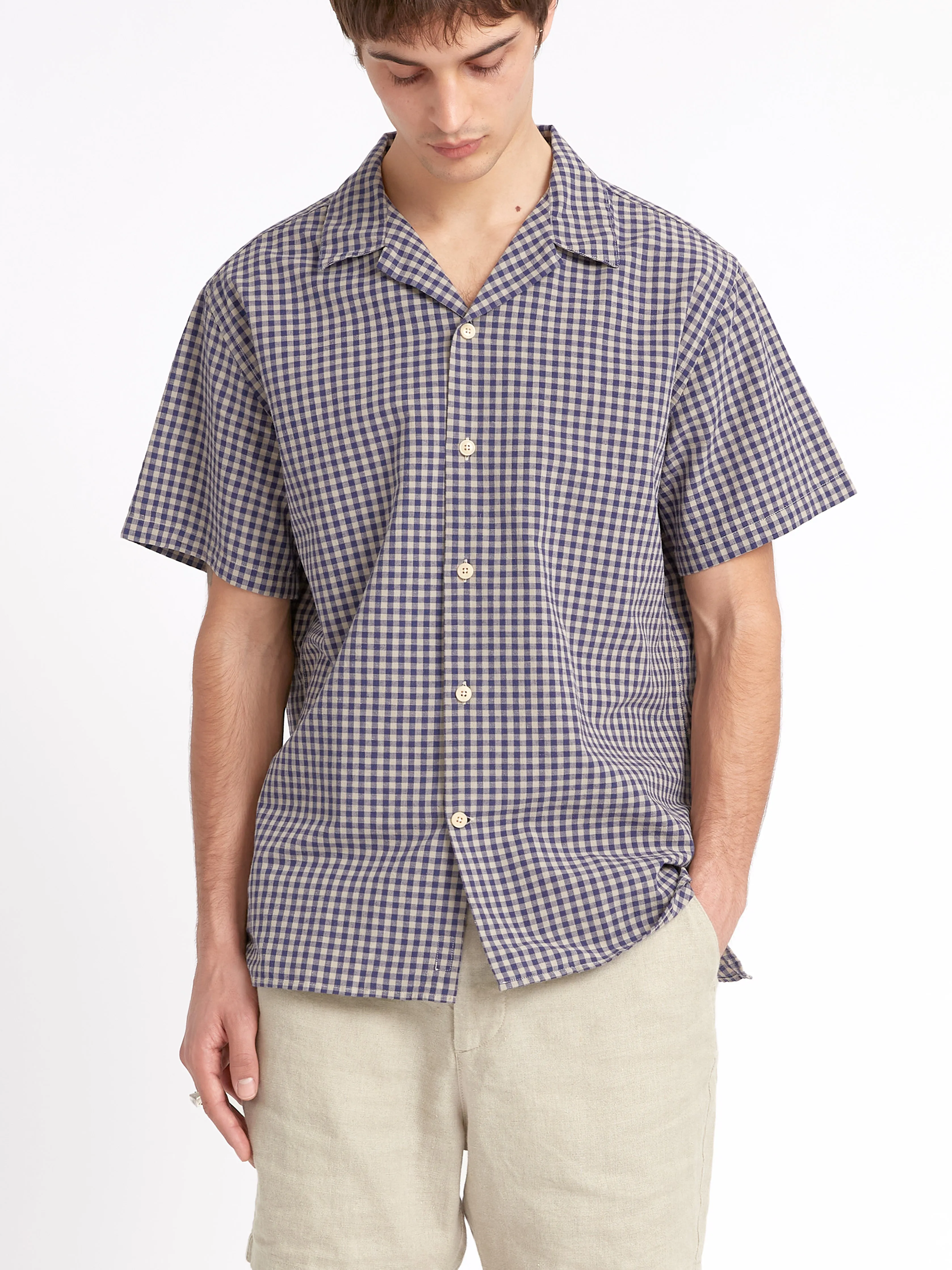 Havana Short Sleeve Shirt Philis Blue sold by Oliver Spencer product image thumbnail 5