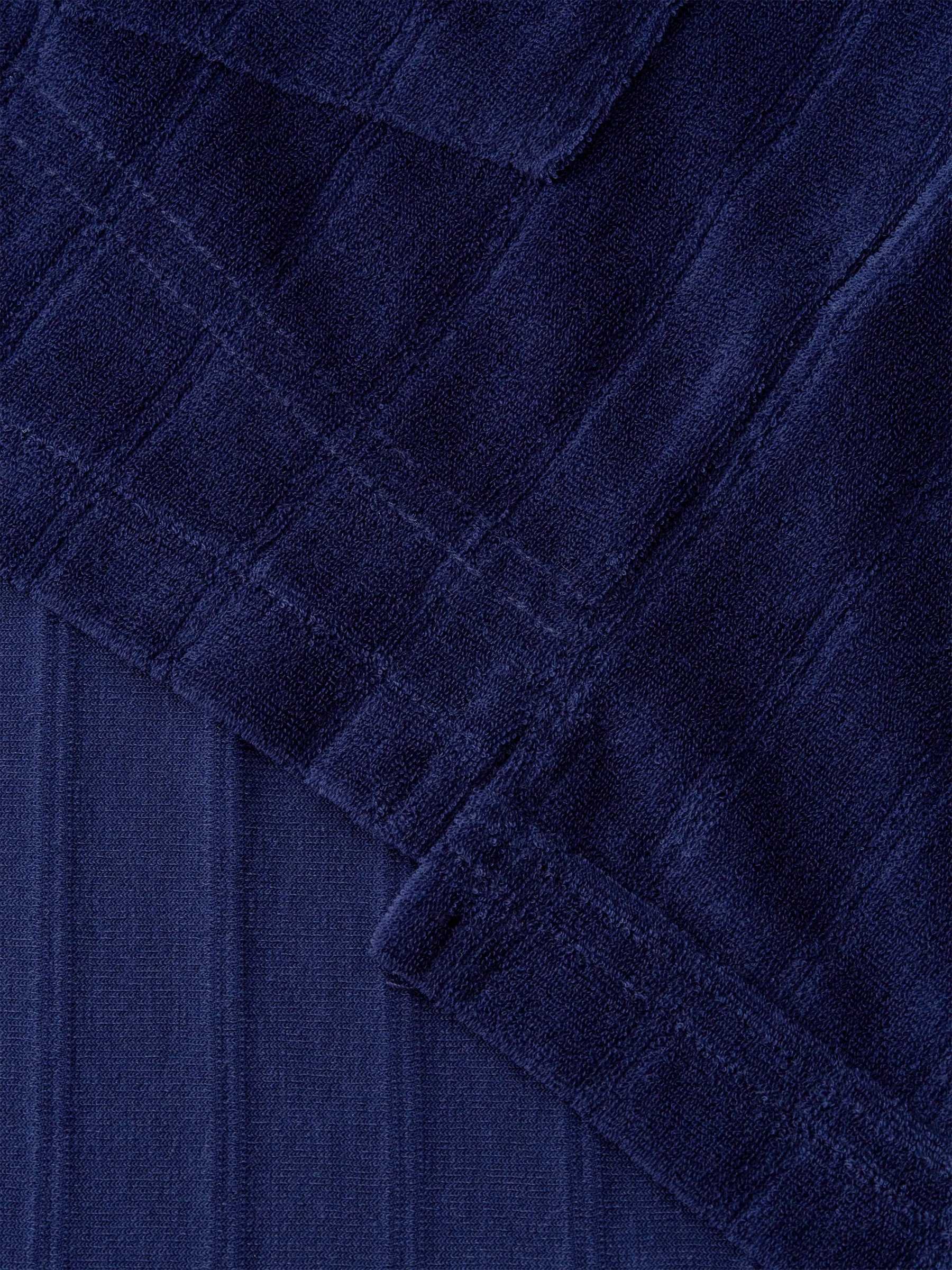 Cuban Short Sleeve Jersey Shirt Haywood Navy sold by Oliver Spencer product image thumbnail 5