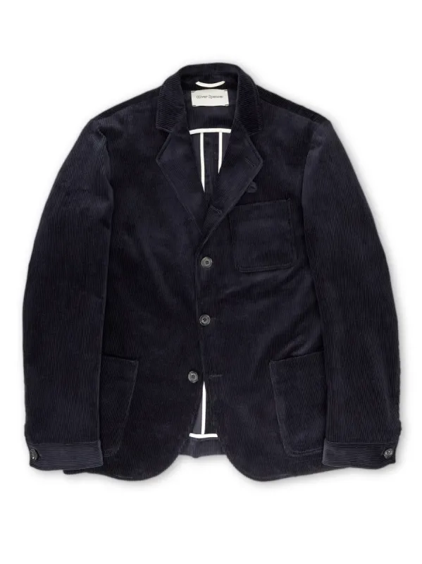 Solms Jacket Pitstone Cord Navy sold by Oliver Spencer