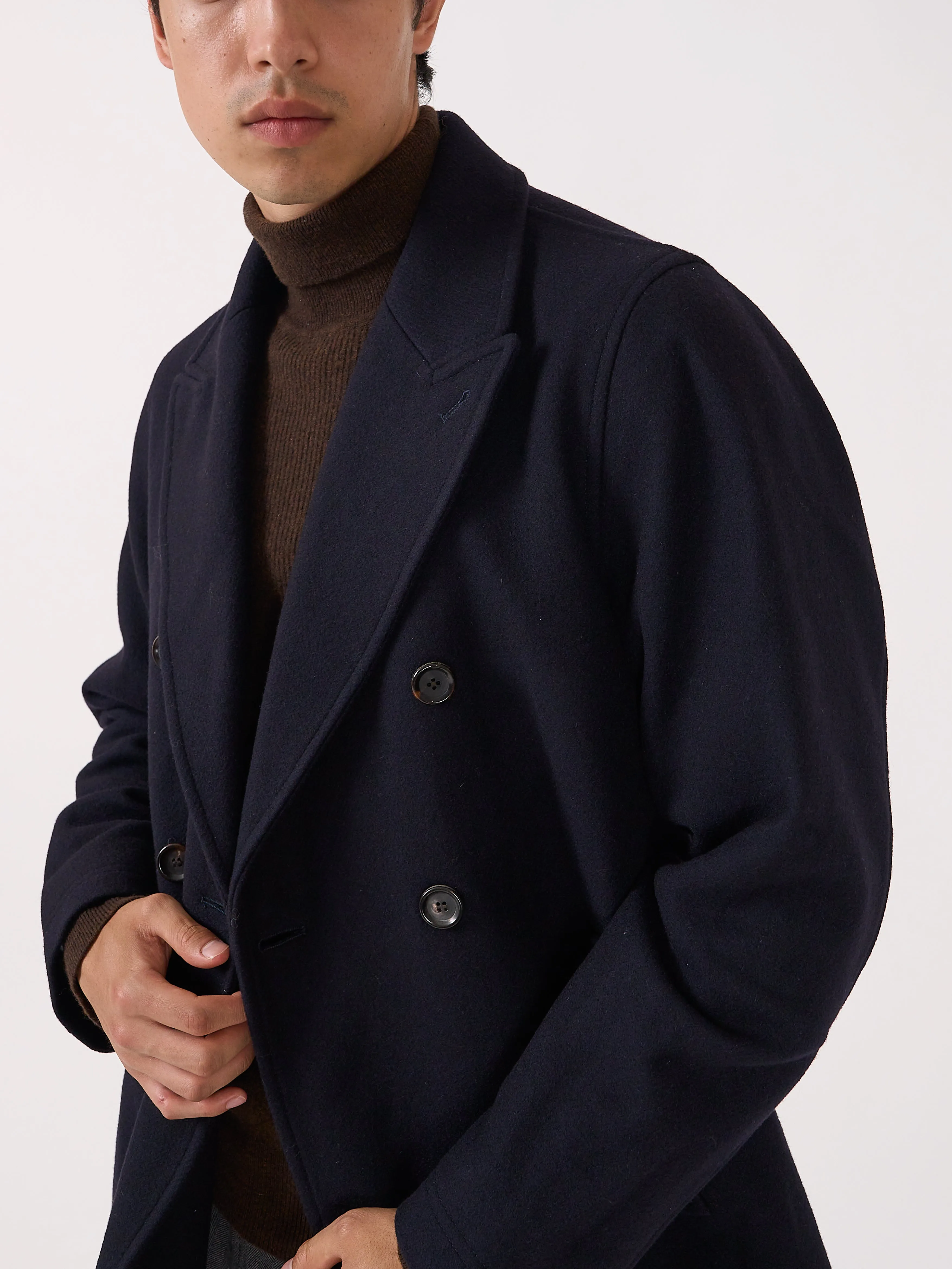 Albion Coat Mosedale Navy sold by Oliver Spencer product image thumbnail 4