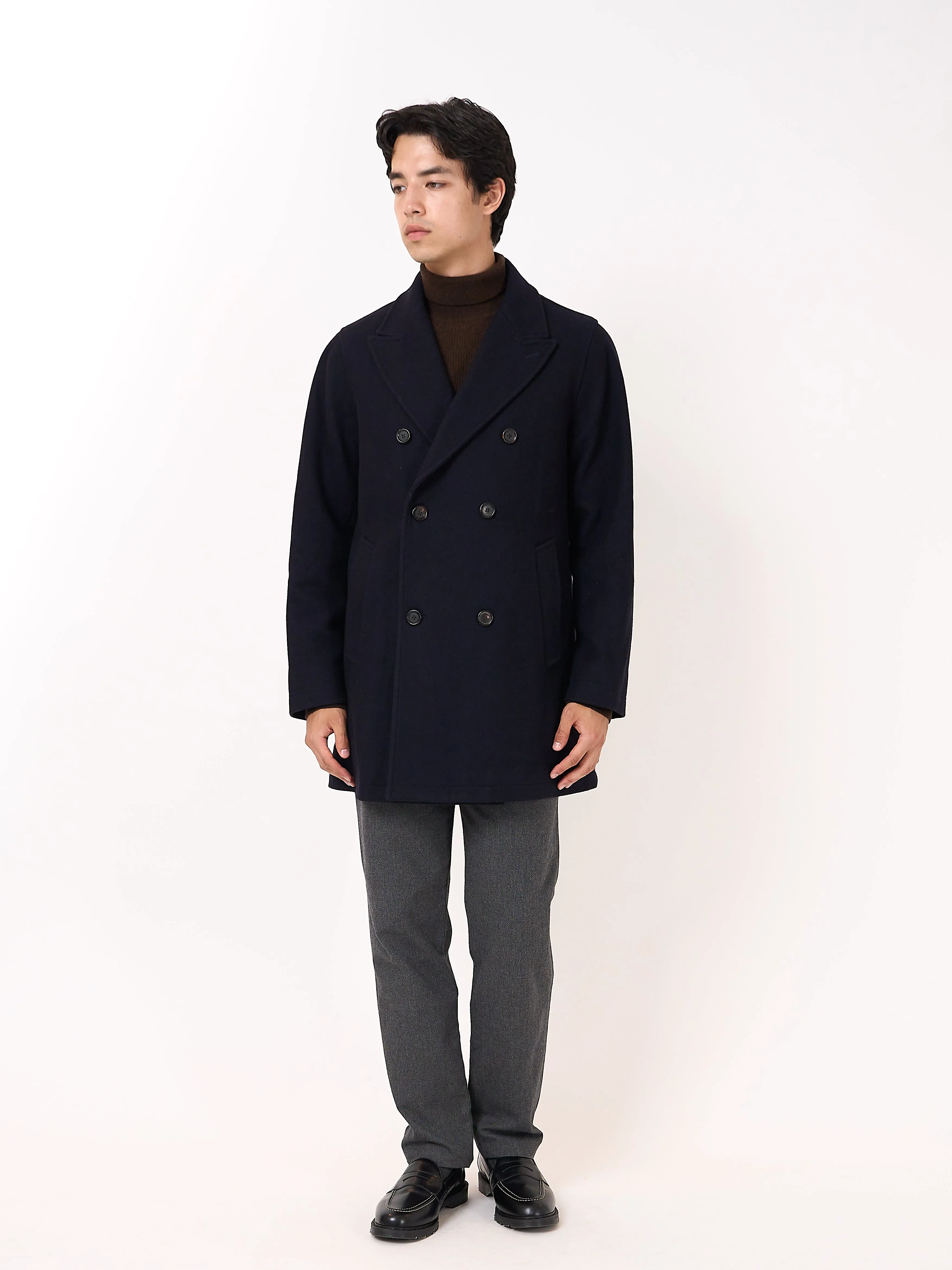 Albion Coat Mosedale Navy sold by Oliver Spencer product image thumbnail 2