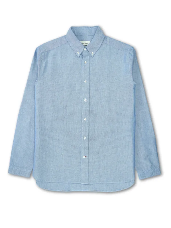 Brook Shirt Brecon Blue sold by Oliver Spencer