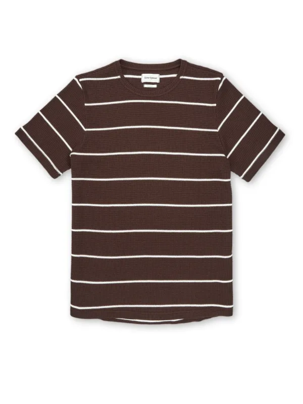 Conduit T-Shirt Gilmore Chocolate Brown sold by Oliver Spencer