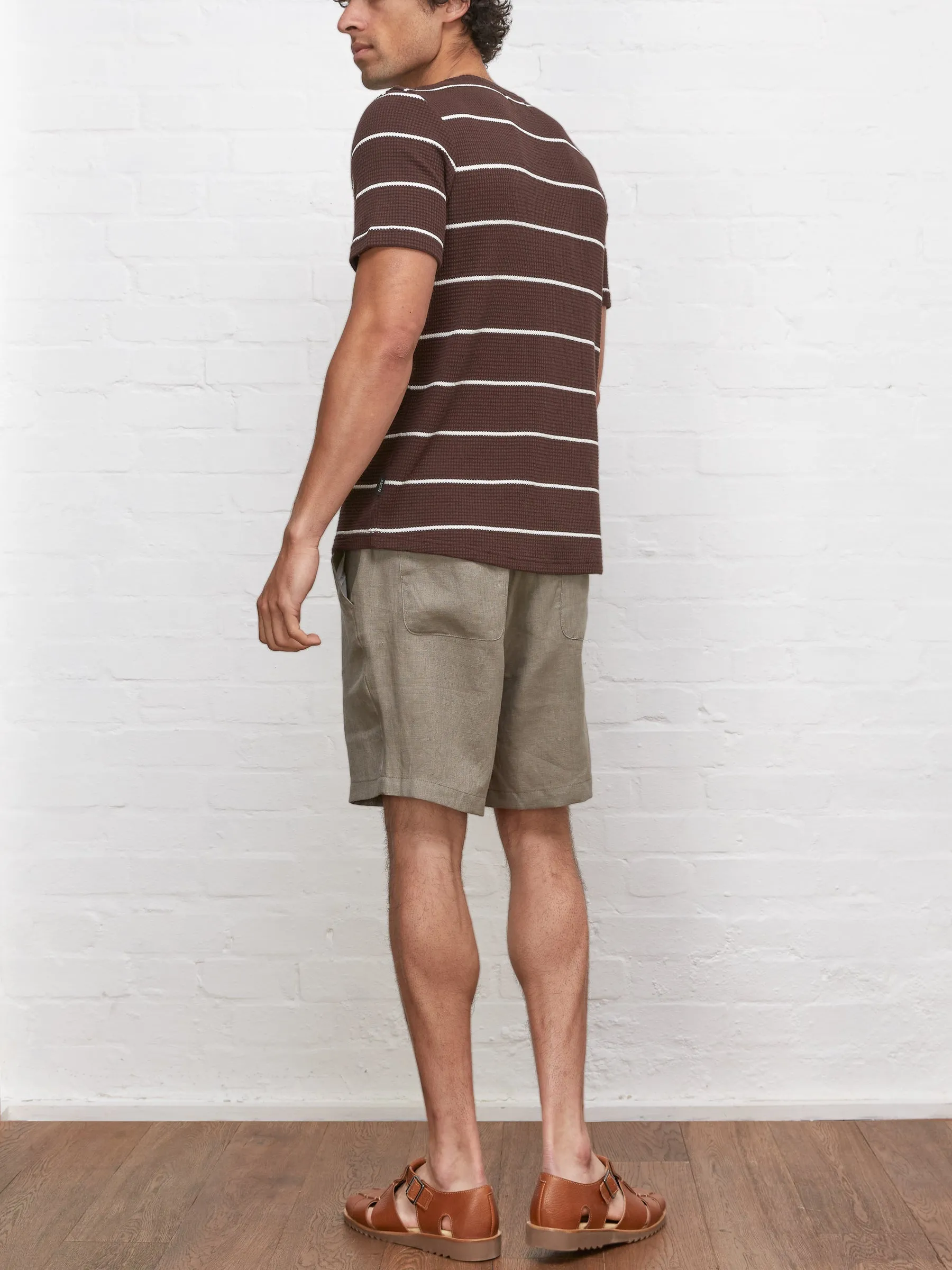 Conduit T-Shirt Gilmore Chocolate Brown sold by Oliver Spencer product image thumbnail 3