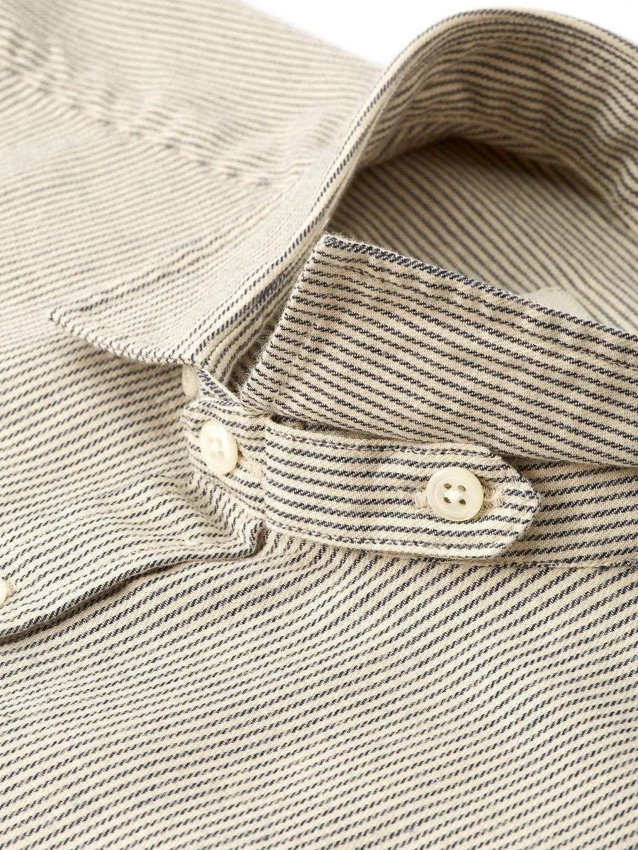 Clerkenwell Tab Shirt Floyd Navy sold by Oliver Spencer product image thumbnail 3