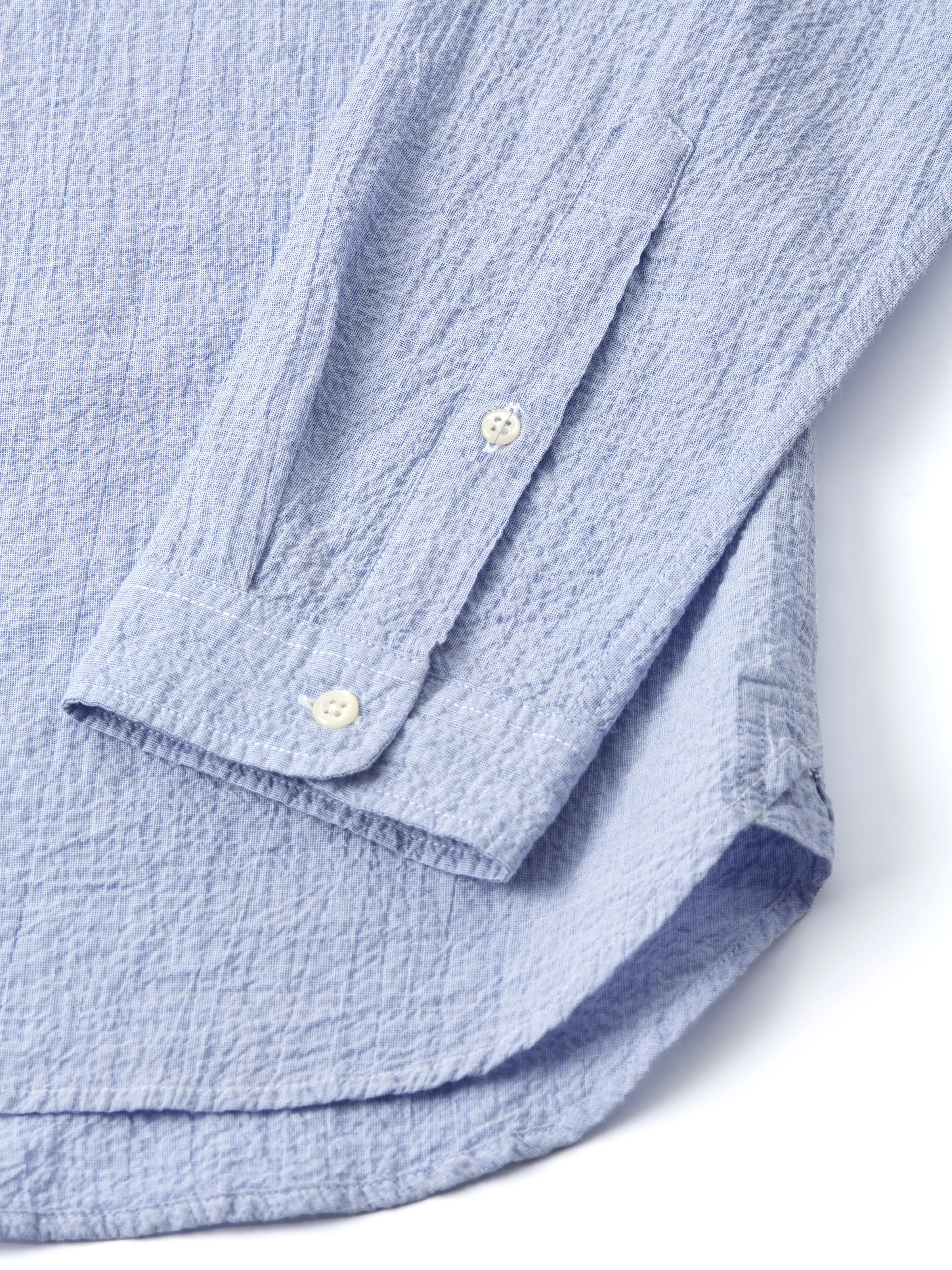 Grandad Shirt Hughes Blue sold by Oliver Spencer product image thumbnail 4