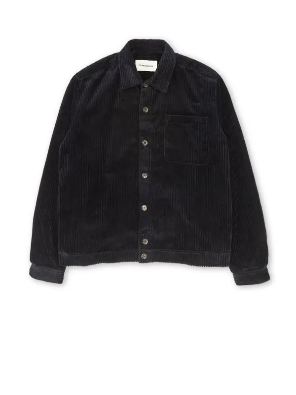 Milford Jacket Melrose Cord Navy sold by Oliver Spencer