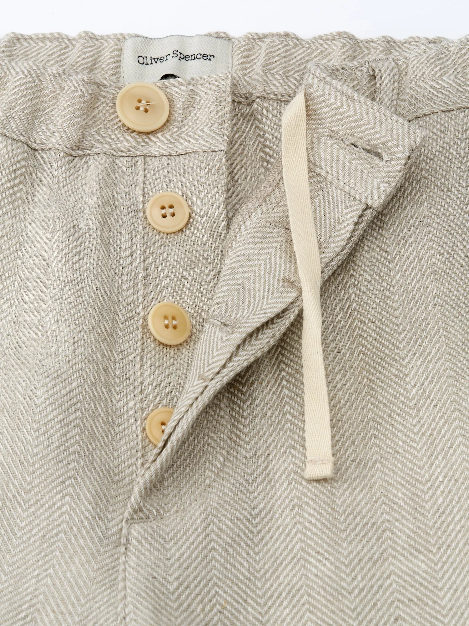 Drawstring Trousers Davidson Sand sold by Oliver Spencer product image thumbnail 4