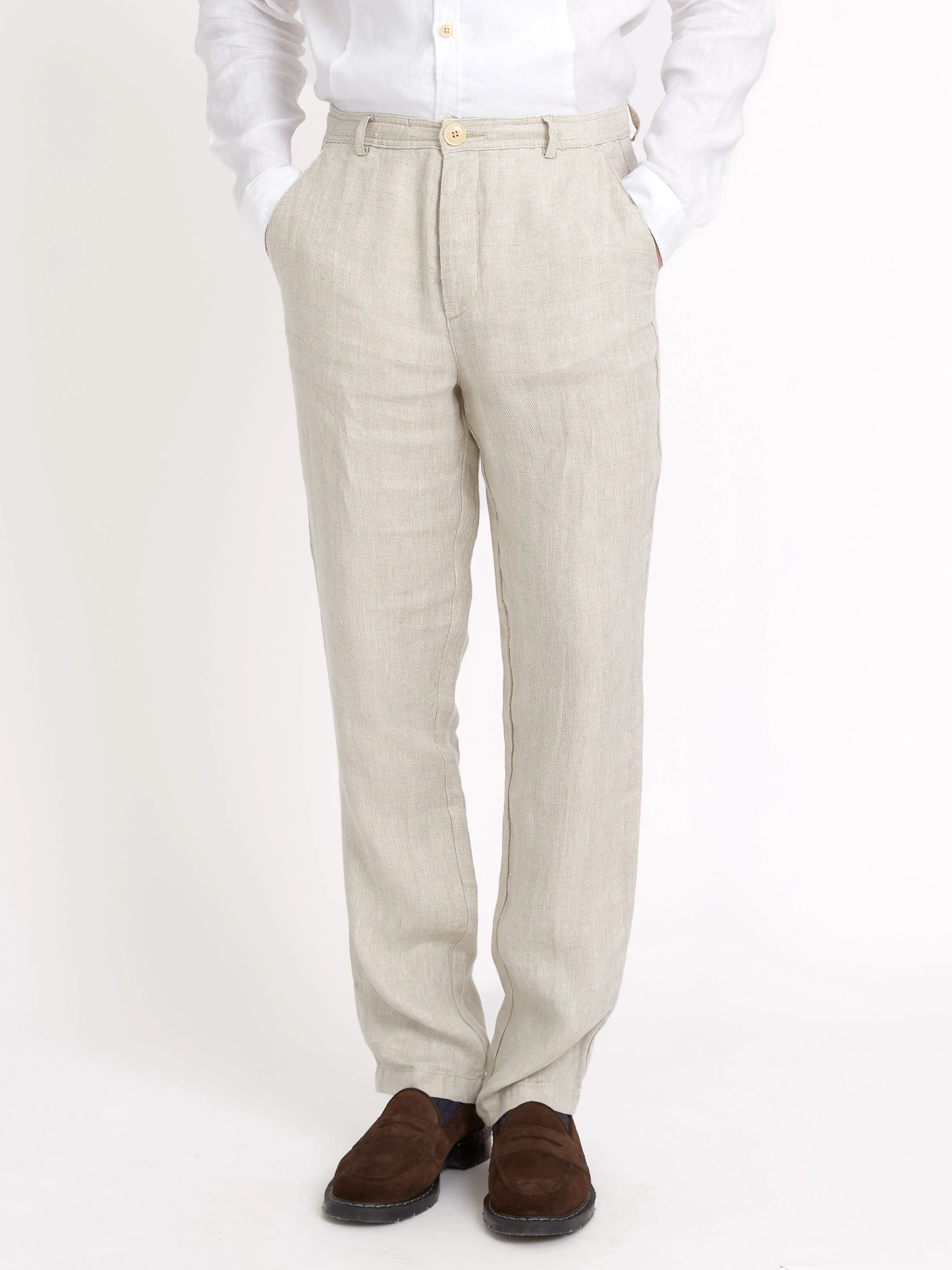 Drawstring Trousers Davidson Sand sold by Oliver Spencer product image thumbnail 5