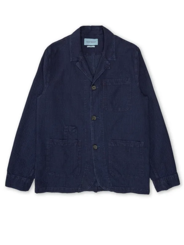 Bradwell Jacket Waterford Indigo sold by Oliver Spencer