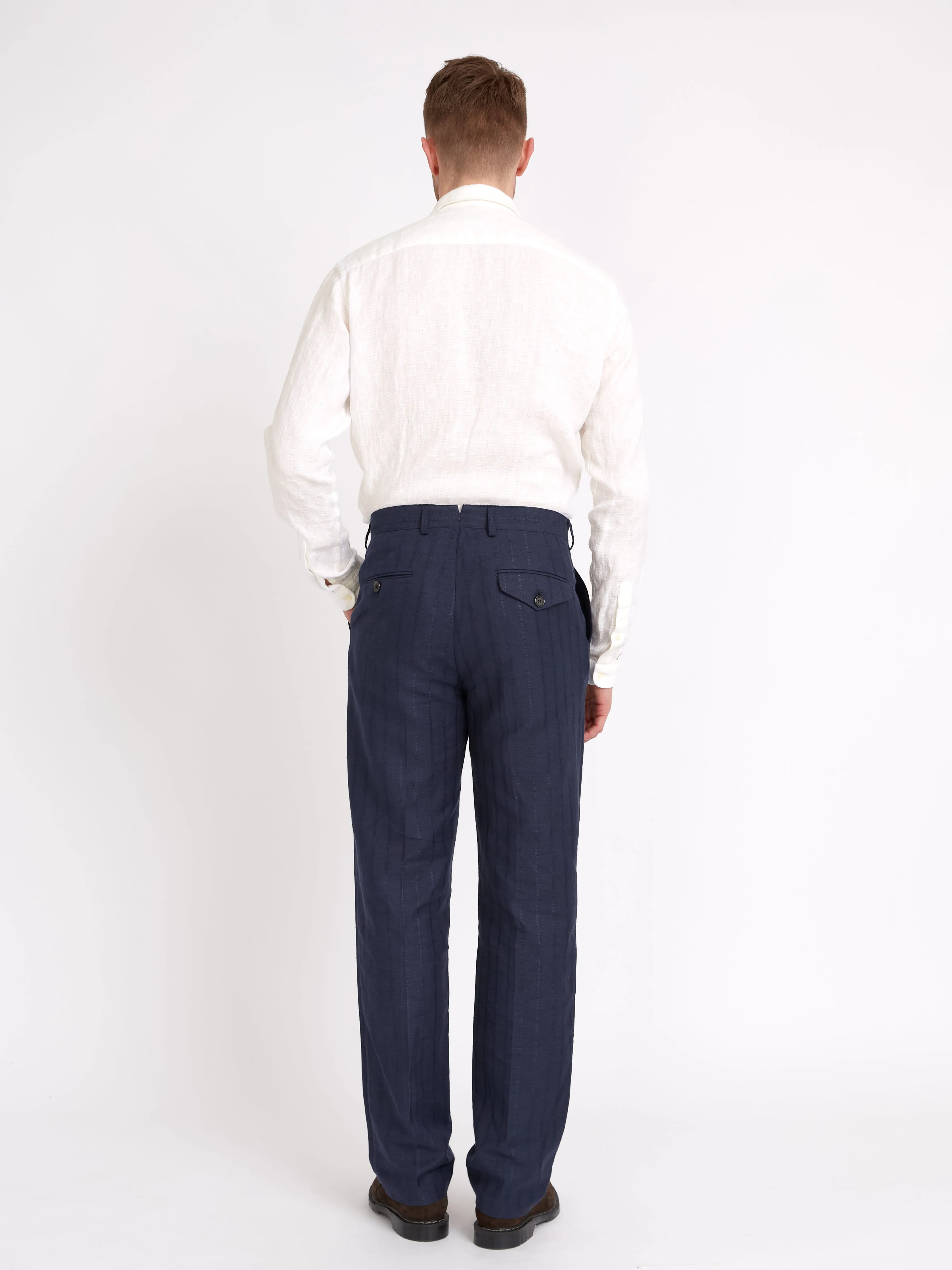 Claremont Trousers Dillard Navy sold by Oliver Spencer product image thumbnail 3