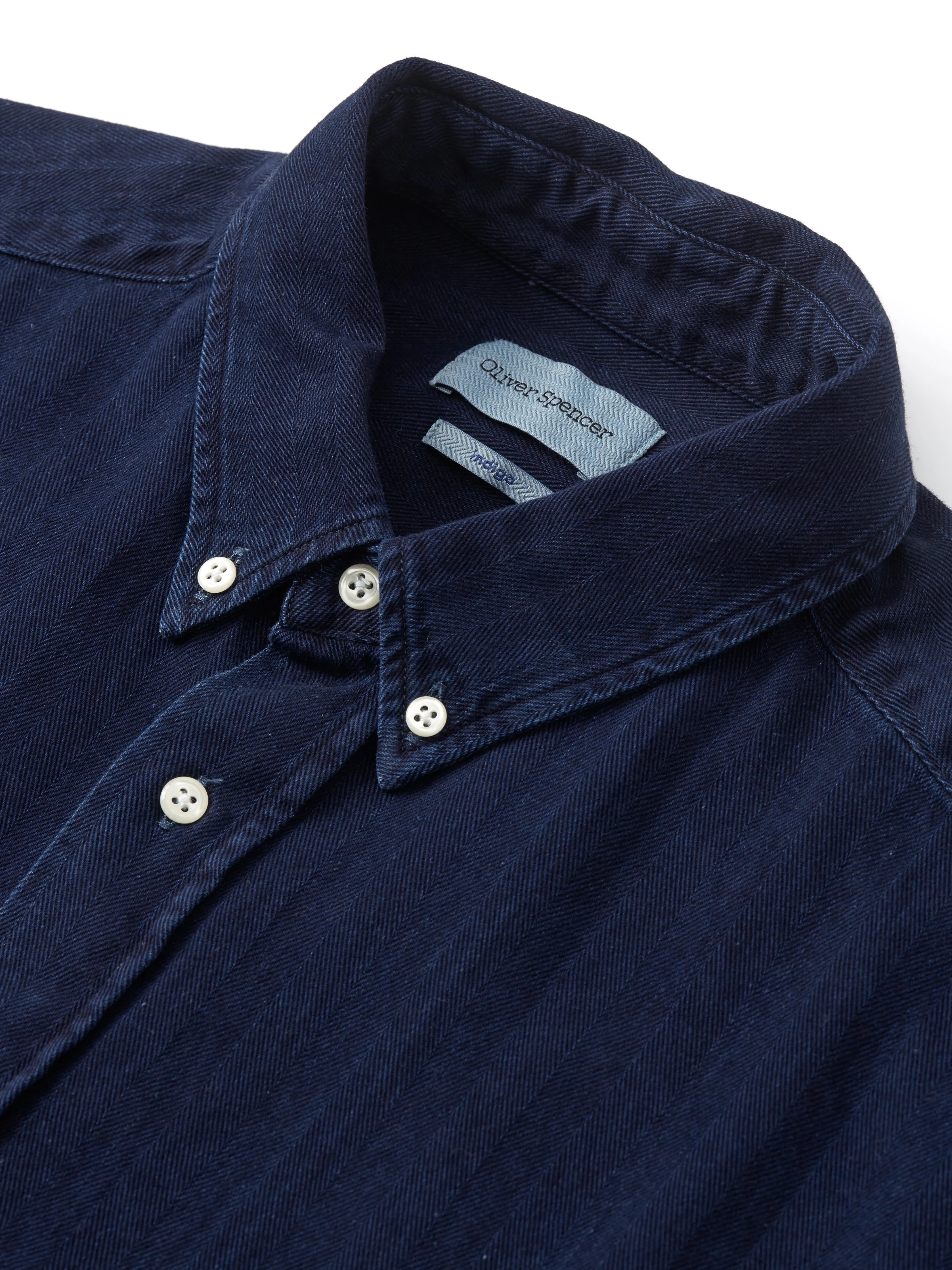 Brook Shirt Faye Indigo Blue sold by Oliver Spencer product image thumbnail 4
