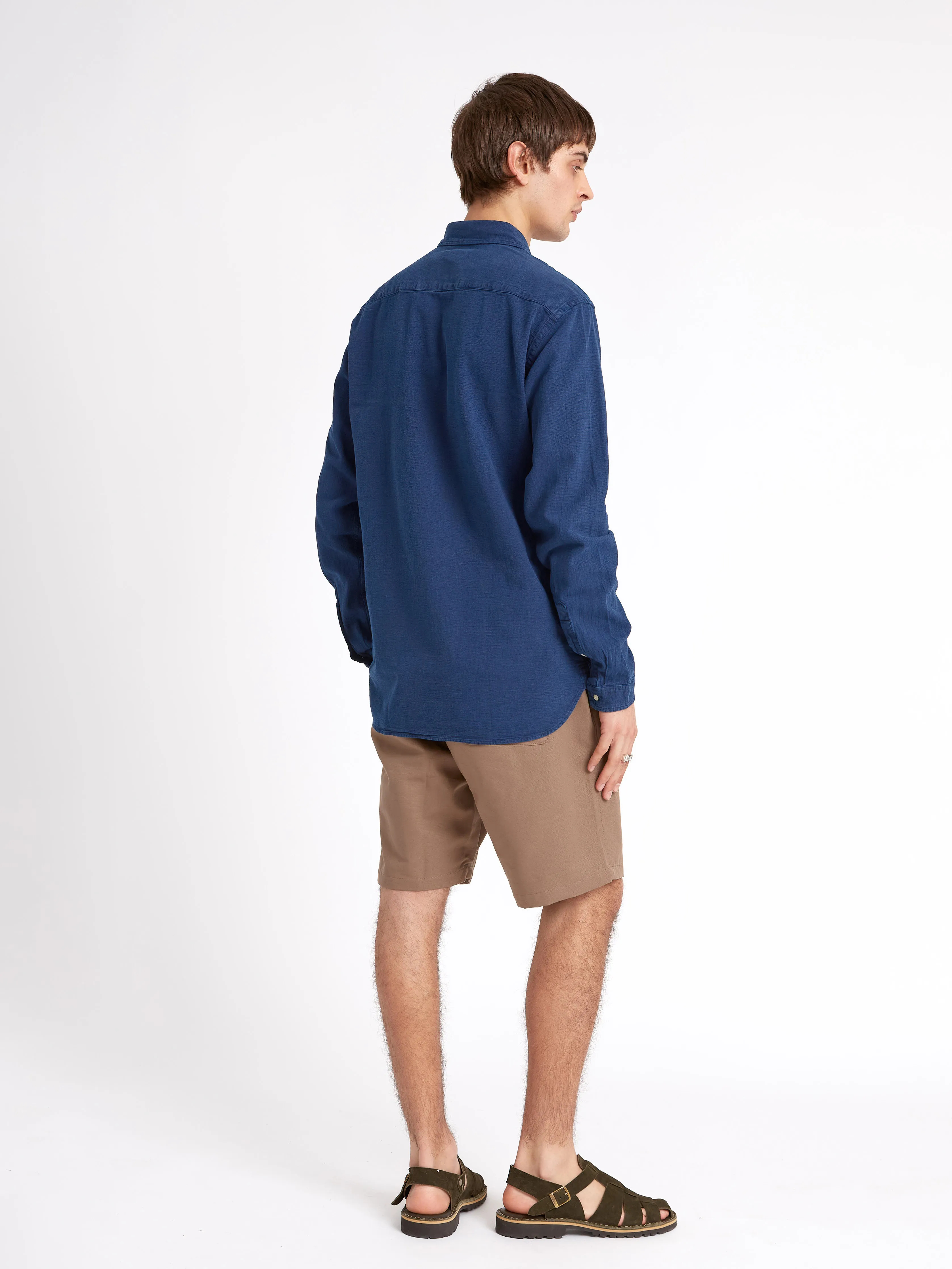 Brook Shirt Faye Indigo Blue sold by Oliver Spencer product image thumbnail 3