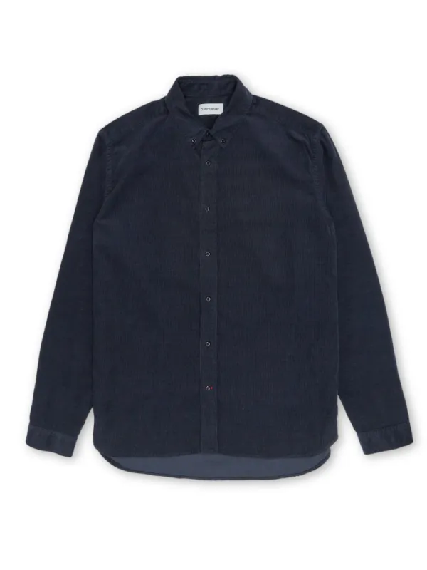 Brook Shirt Mersey Cord Navy sold by Oliver Spencer