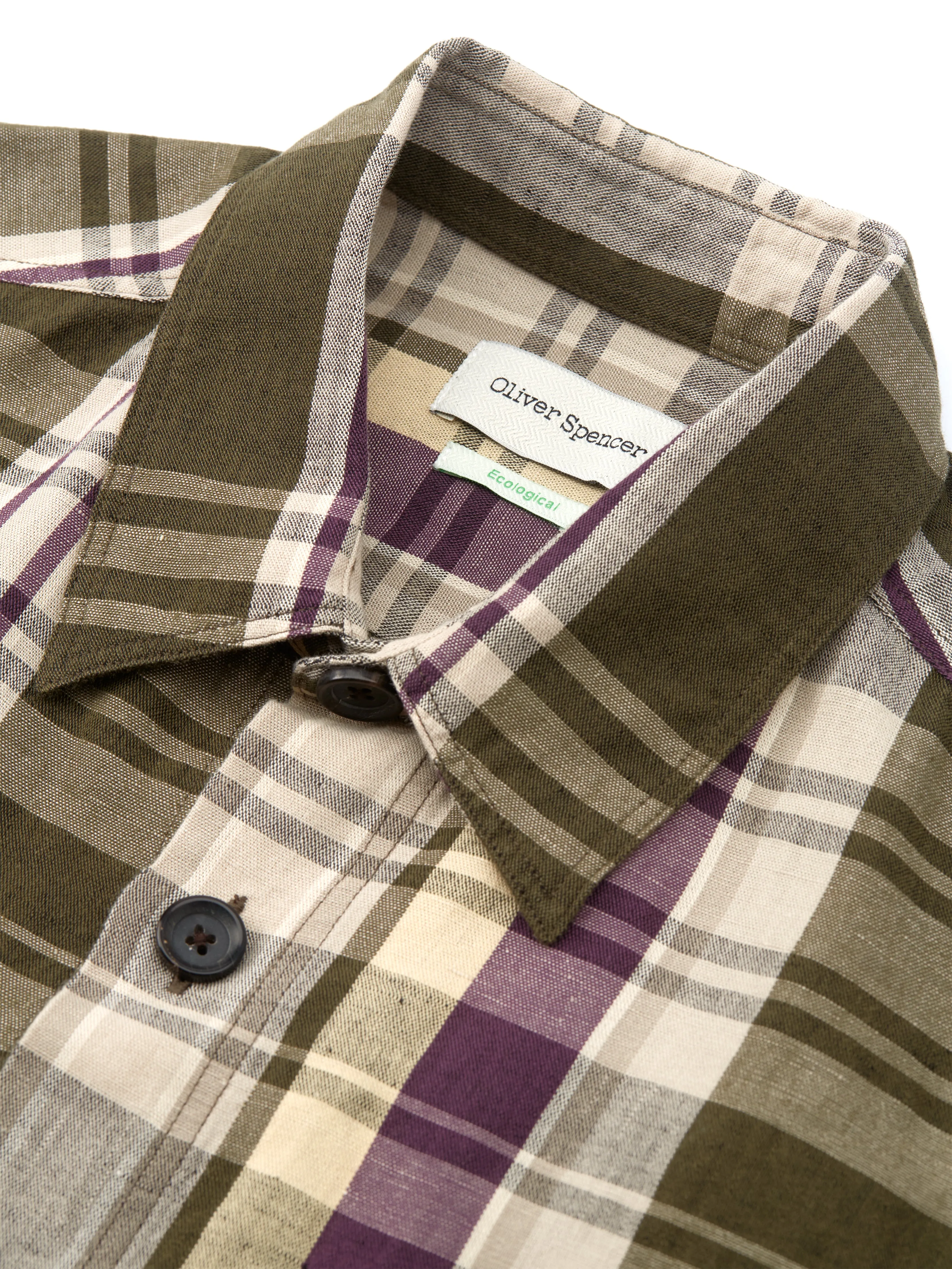 Treviscoe Shirt Westwick Aubergine sold by Oliver Spencer product image thumbnail 5