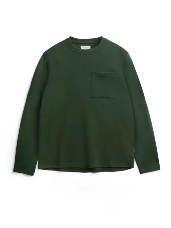Heavy Long Sleeve T-Shirt Tavistock Dark Green sold by Oliver Spencer