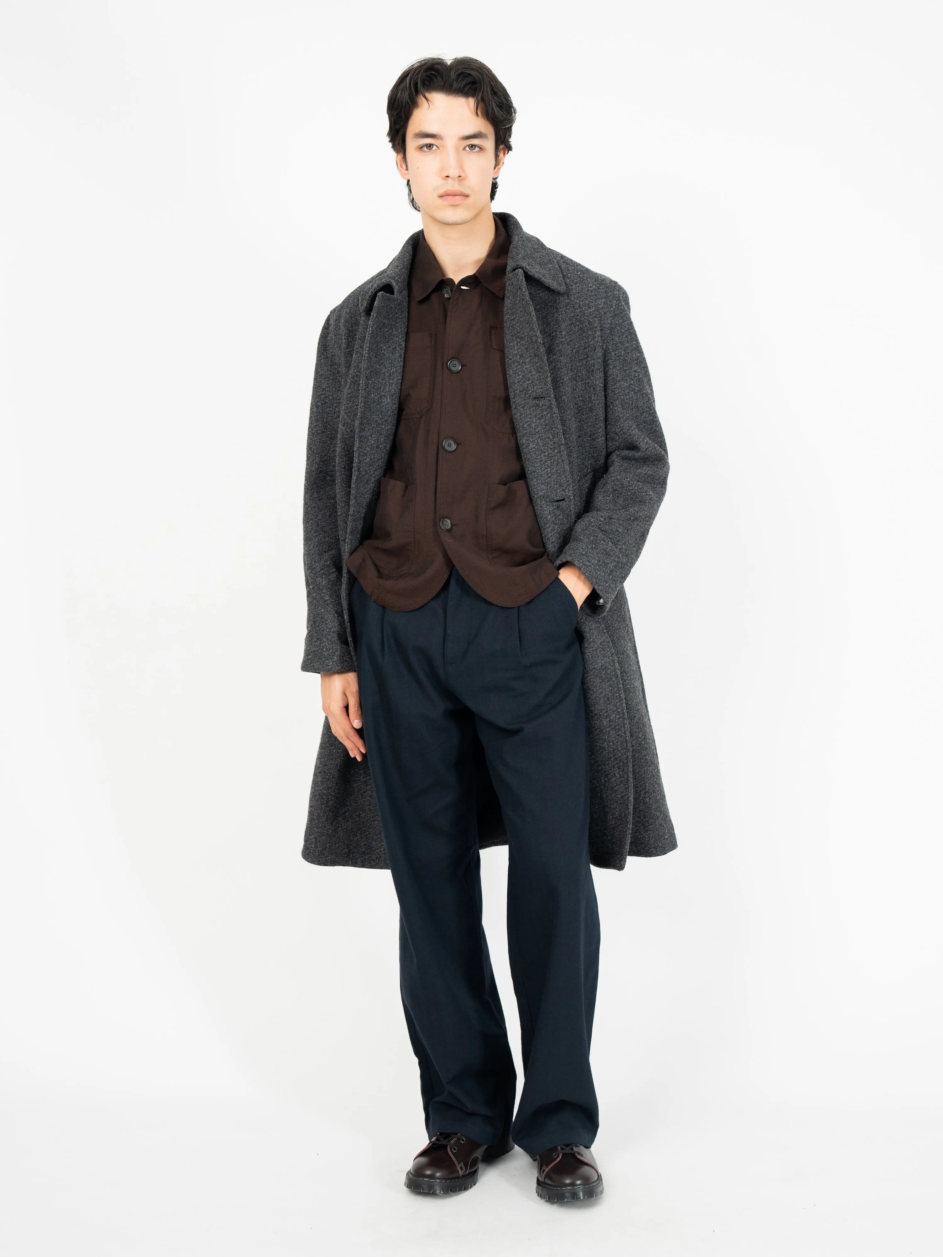 Big Coat Barrow Charcoal sold by Oliver Spencer product image thumbnail 2