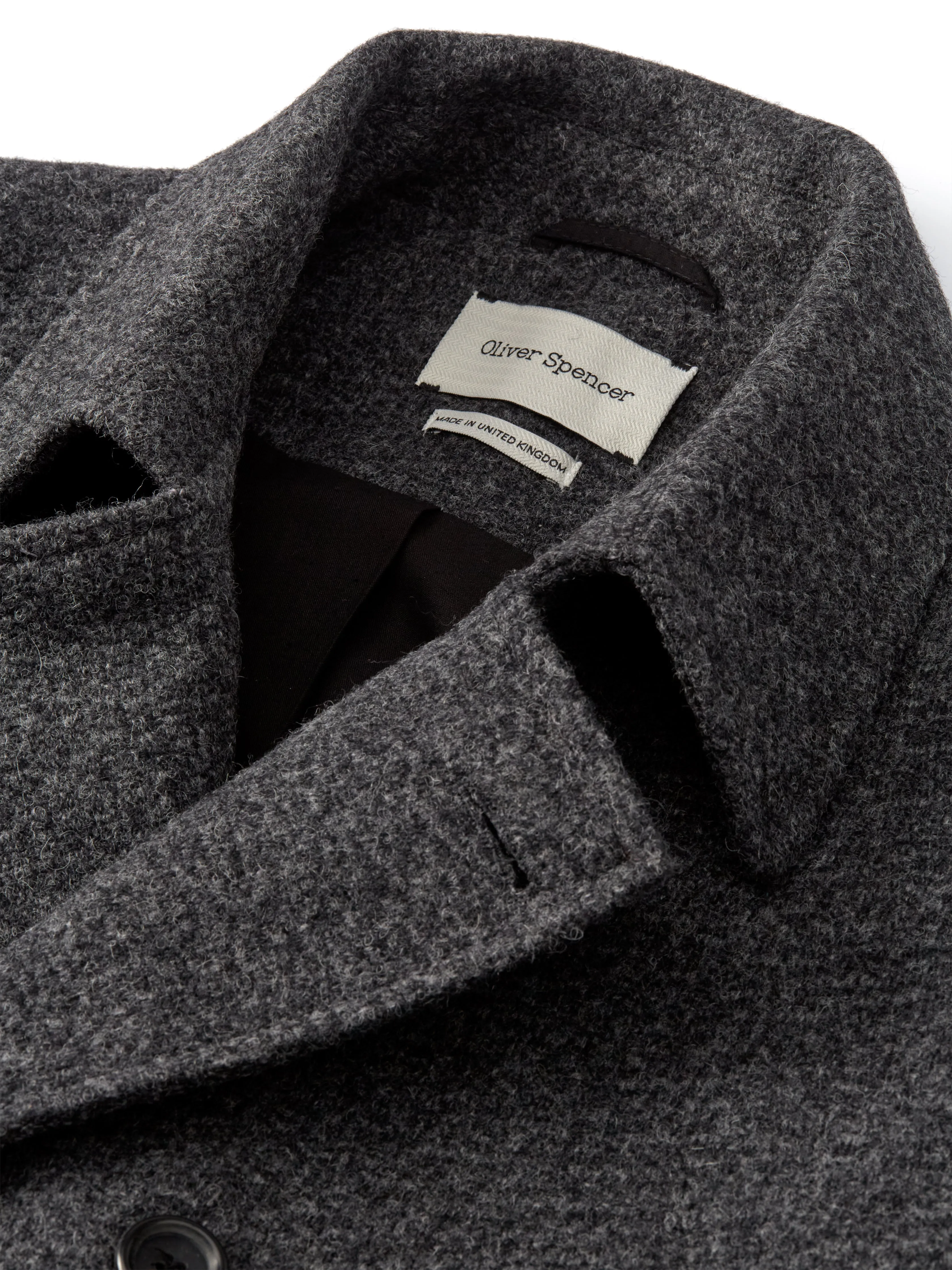 Big Coat Barrow Charcoal sold by Oliver Spencer product image thumbnail 4