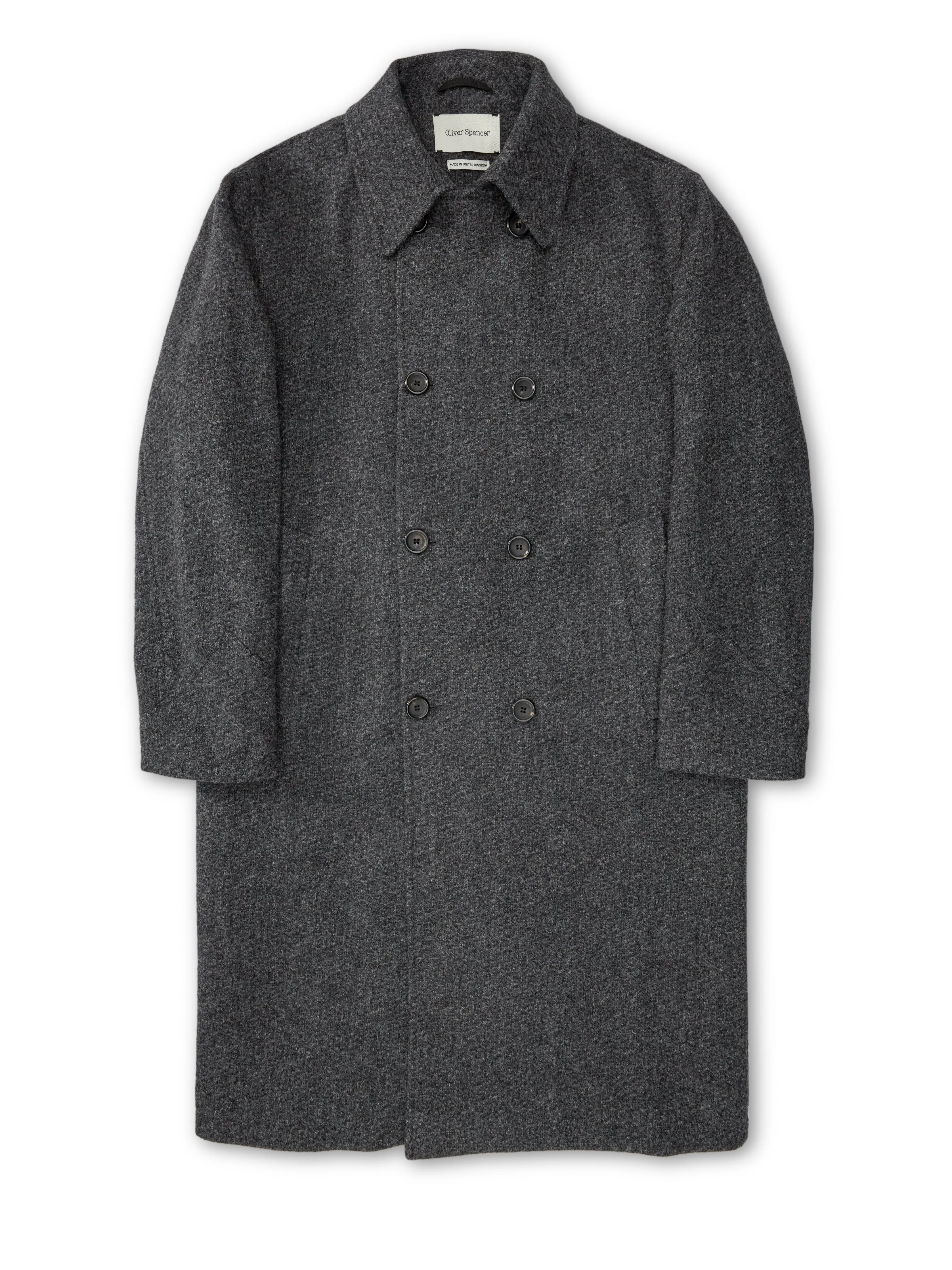 Big Coat Barrow Charcoal sold by Oliver Spencer