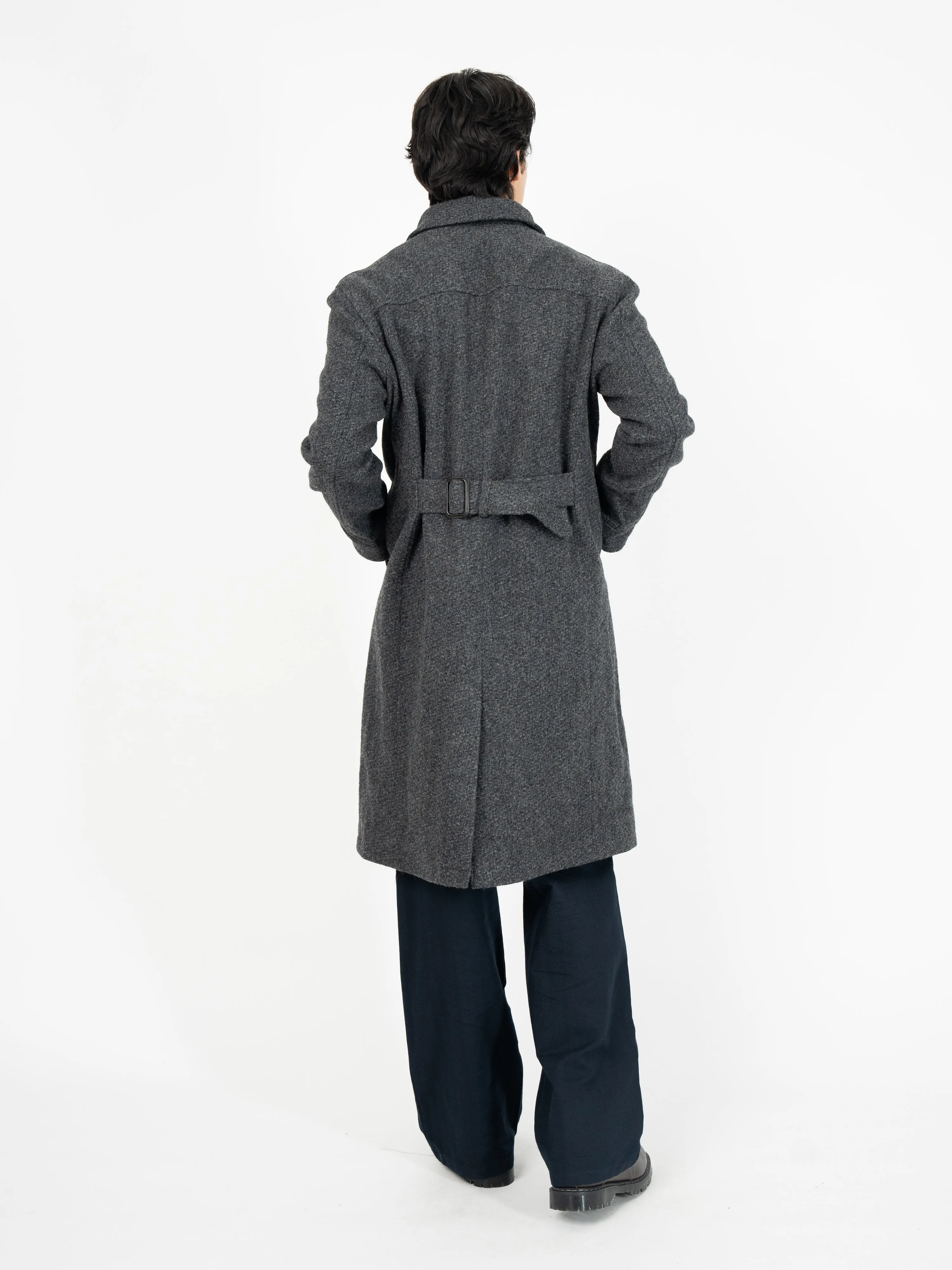 Big Coat Barrow Charcoal sold by Oliver Spencer product image thumbnail 3