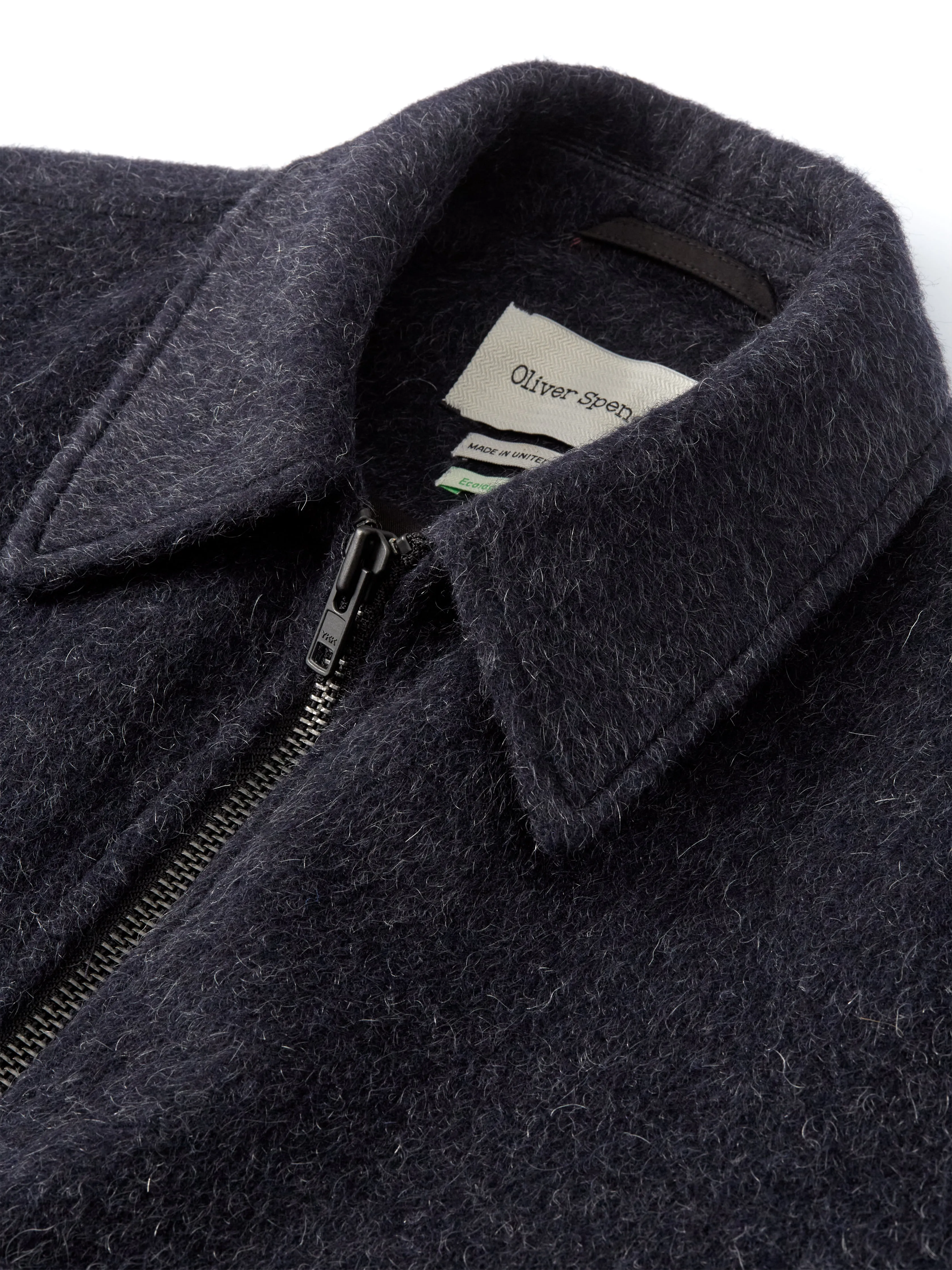 Arlington Bomber Jacket Regent Navy sold by Oliver Spencer product image thumbnail 5