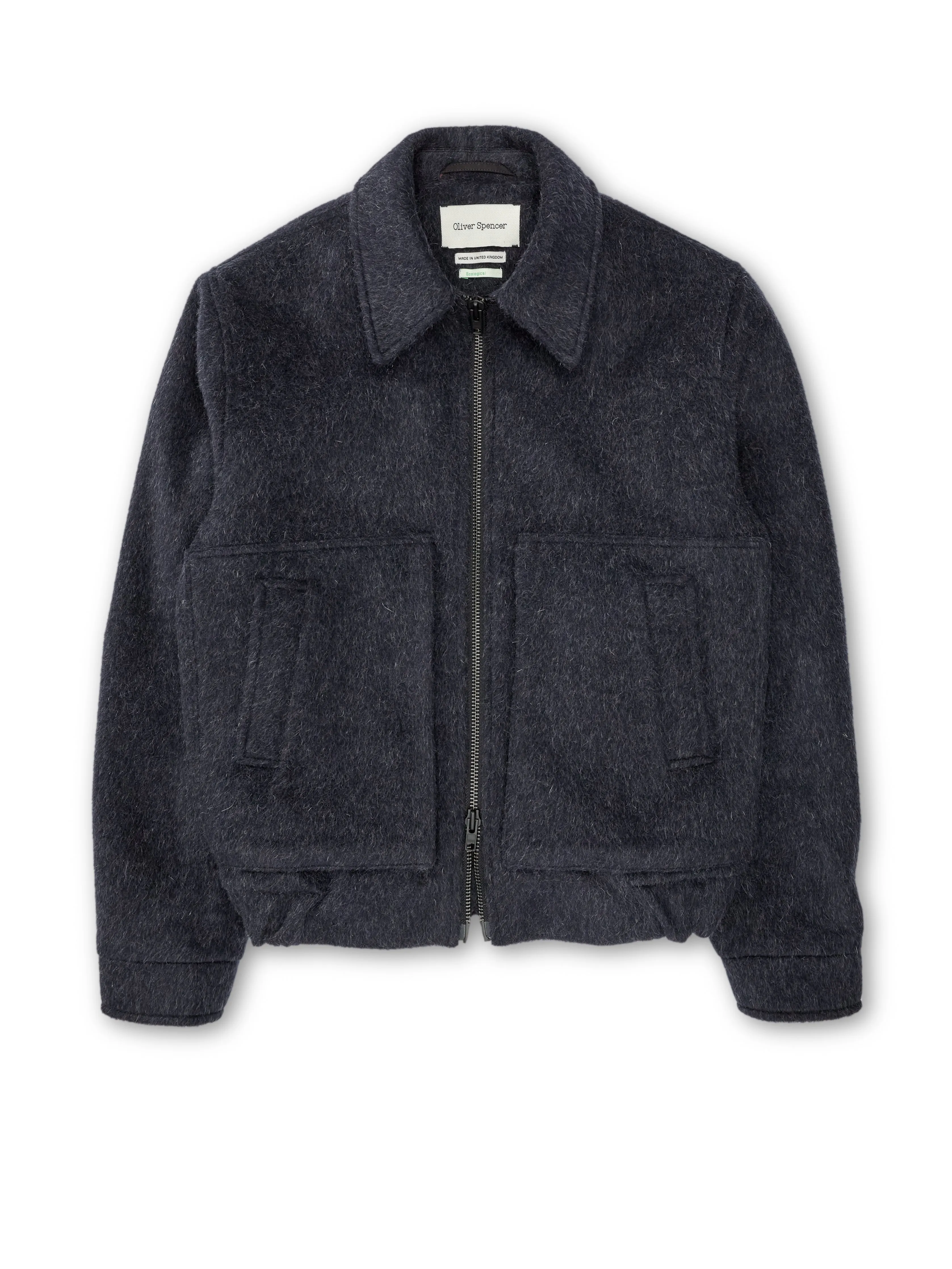 Arlington Bomber Jacket Regent Navy sold by Oliver Spencer