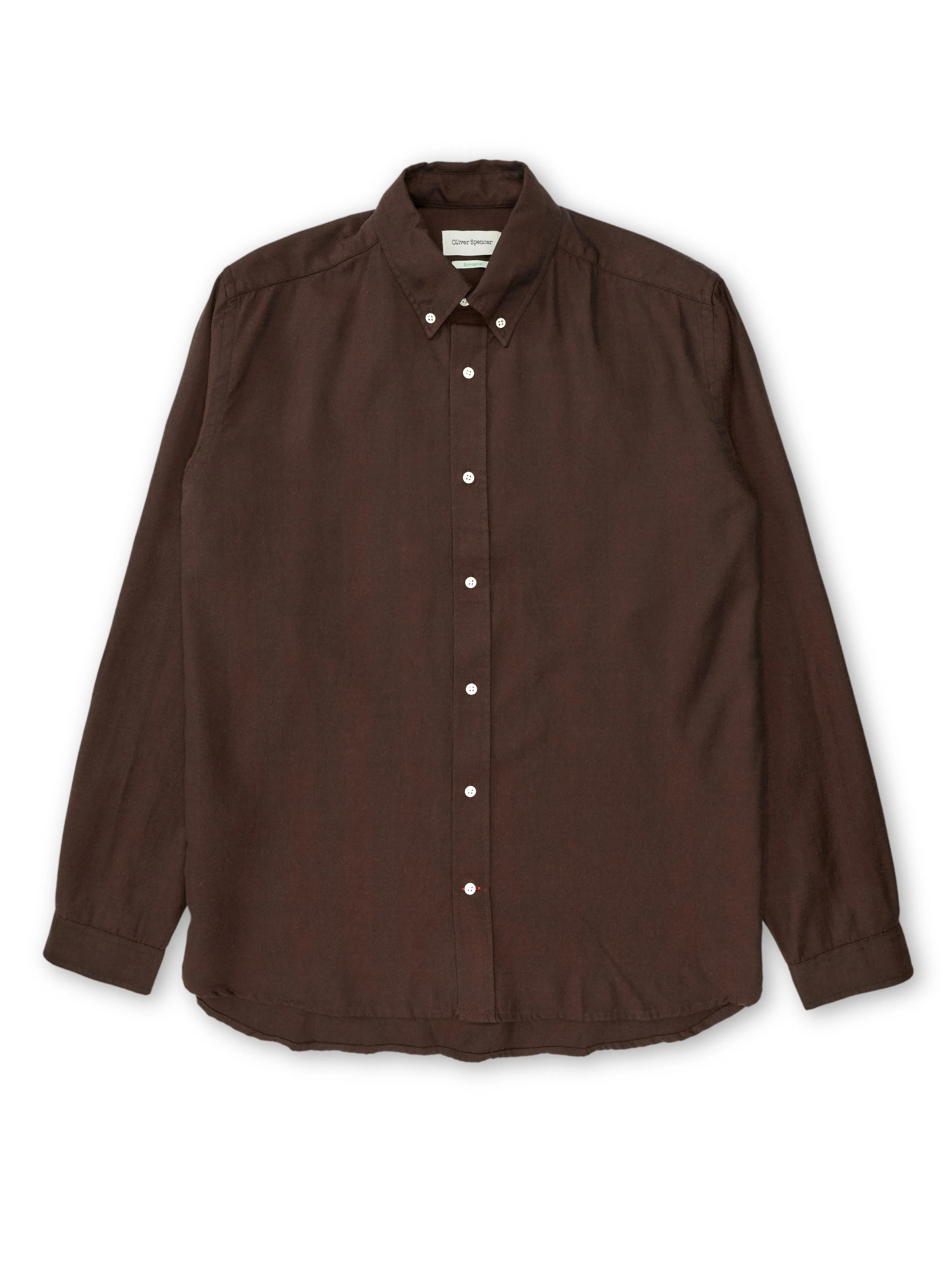 Brook Shirt Pearson Brown sold by Oliver Spencer