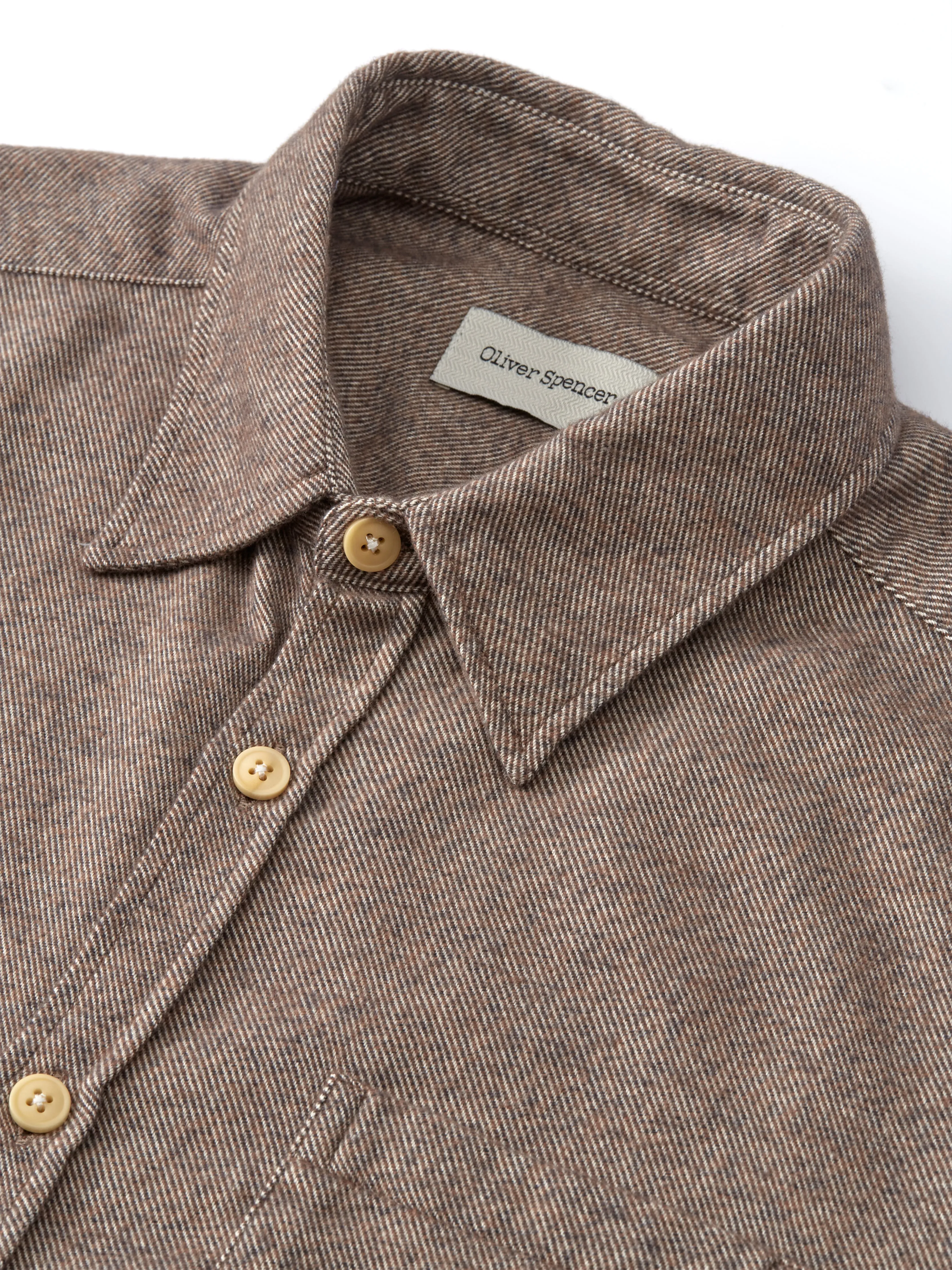 New York Special Shirt Gallagher Sand sold by Oliver Spencer product image thumbnail 4