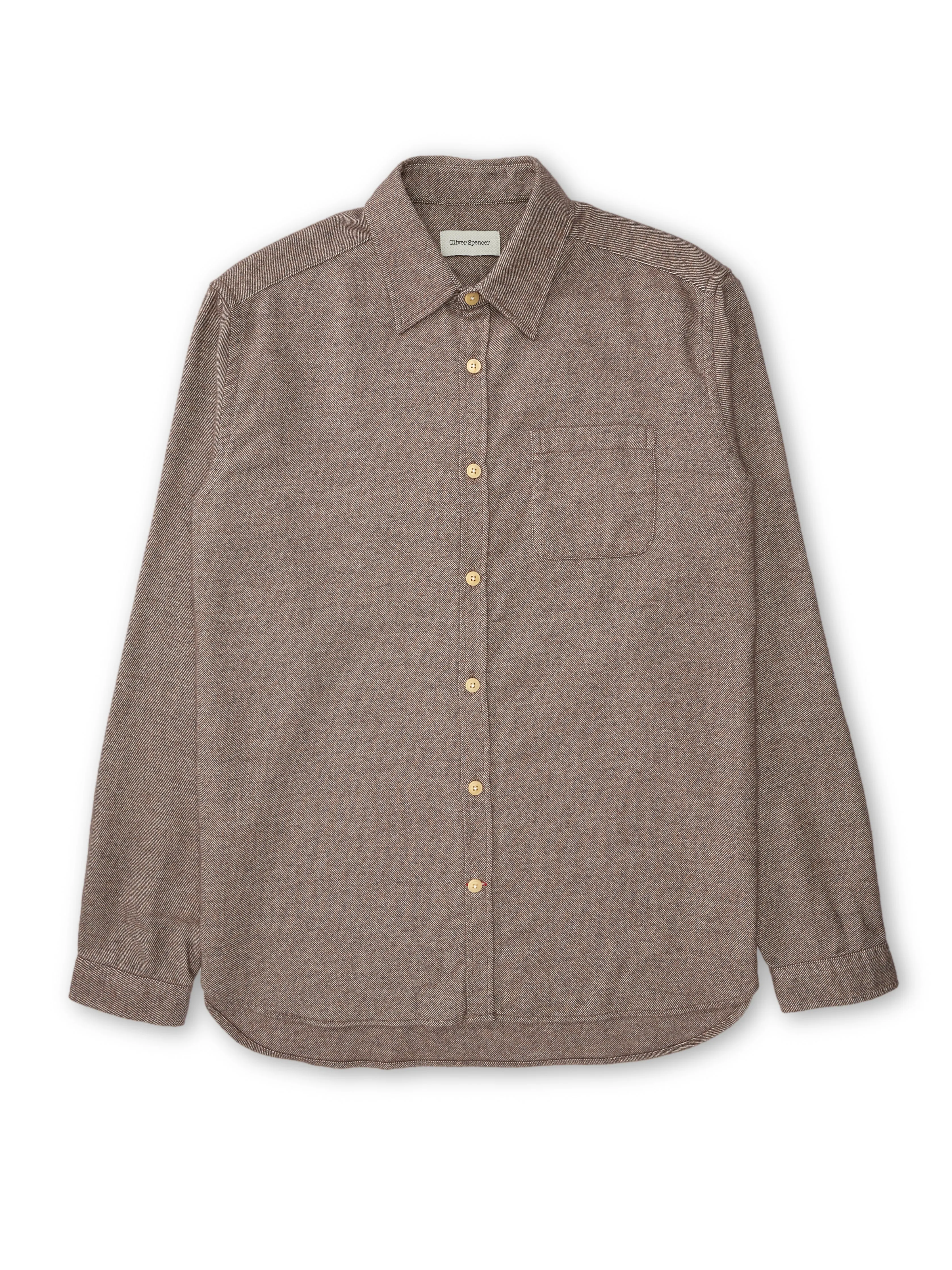 New York Special Shirt Gallagher Sand sold by Oliver Spencer