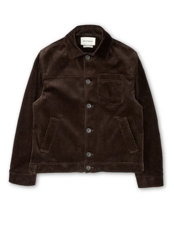 Buffalo Jacket Deakin Cord Brown sold by Oliver Spencer