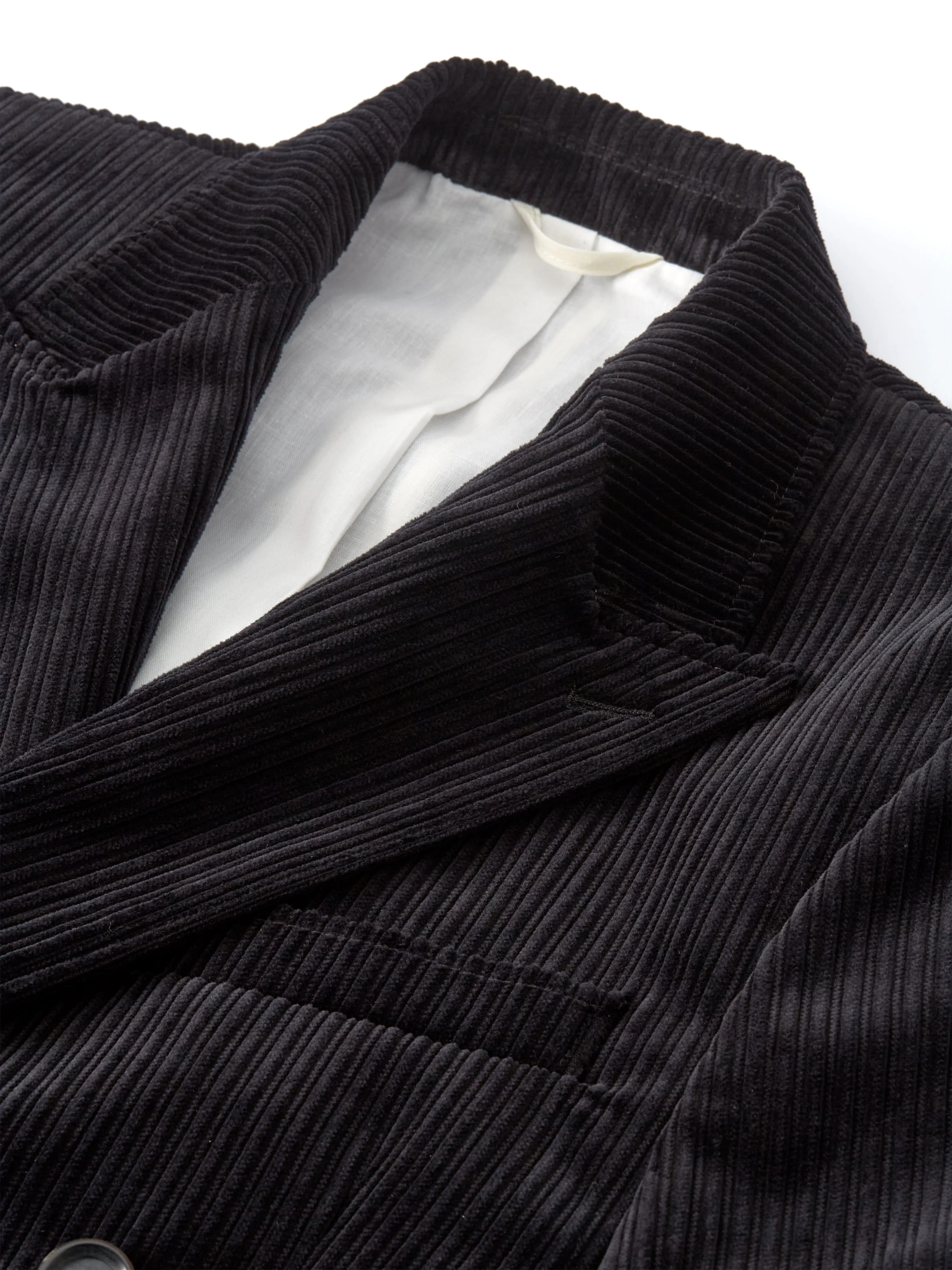 Double Breasted Jacket Hedden Cord Black sold by Oliver Spencer product image thumbnail 5