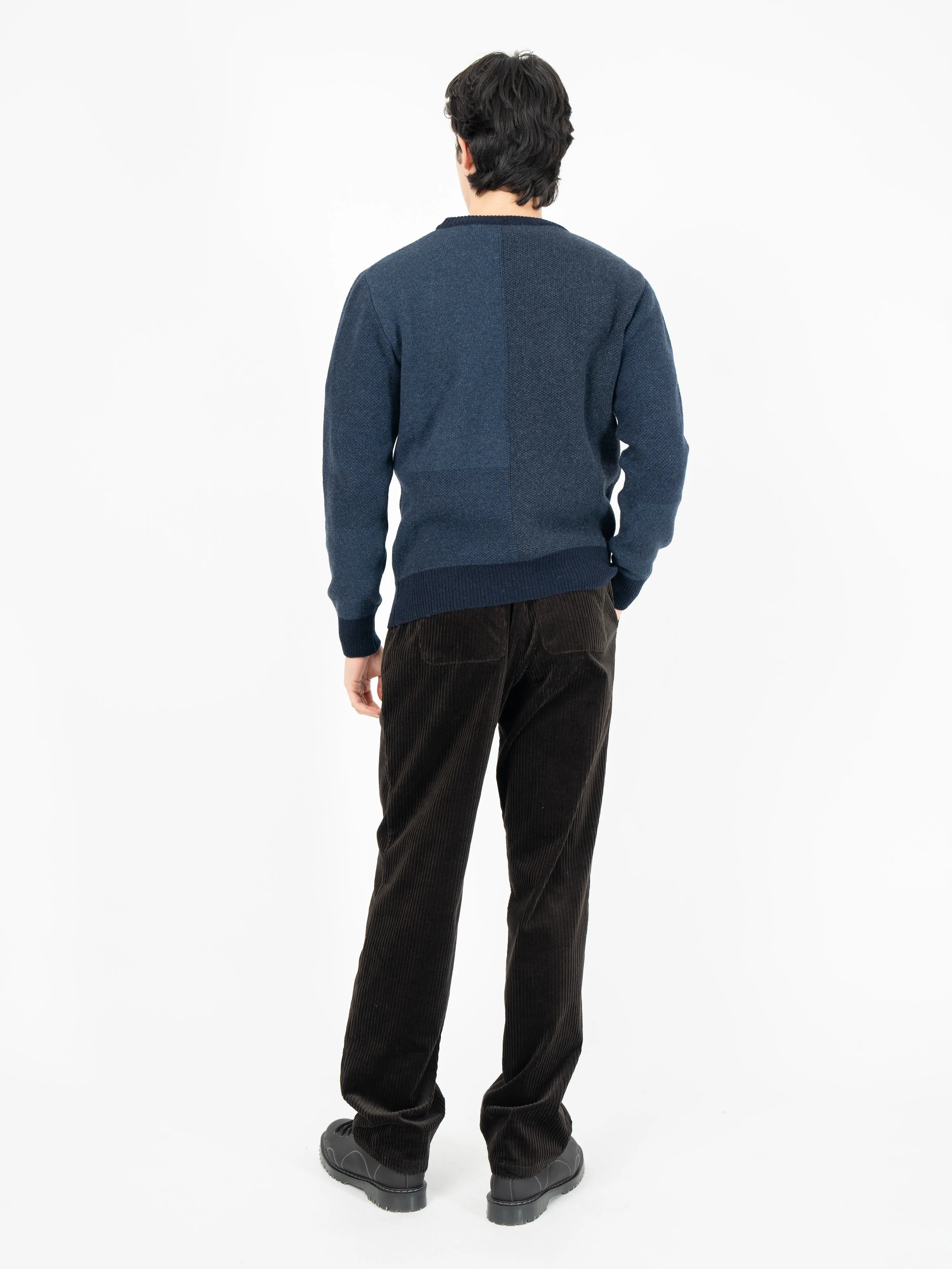 Blenheim Jumper Delfino Navy sold by Oliver Spencer product image thumbnail 3