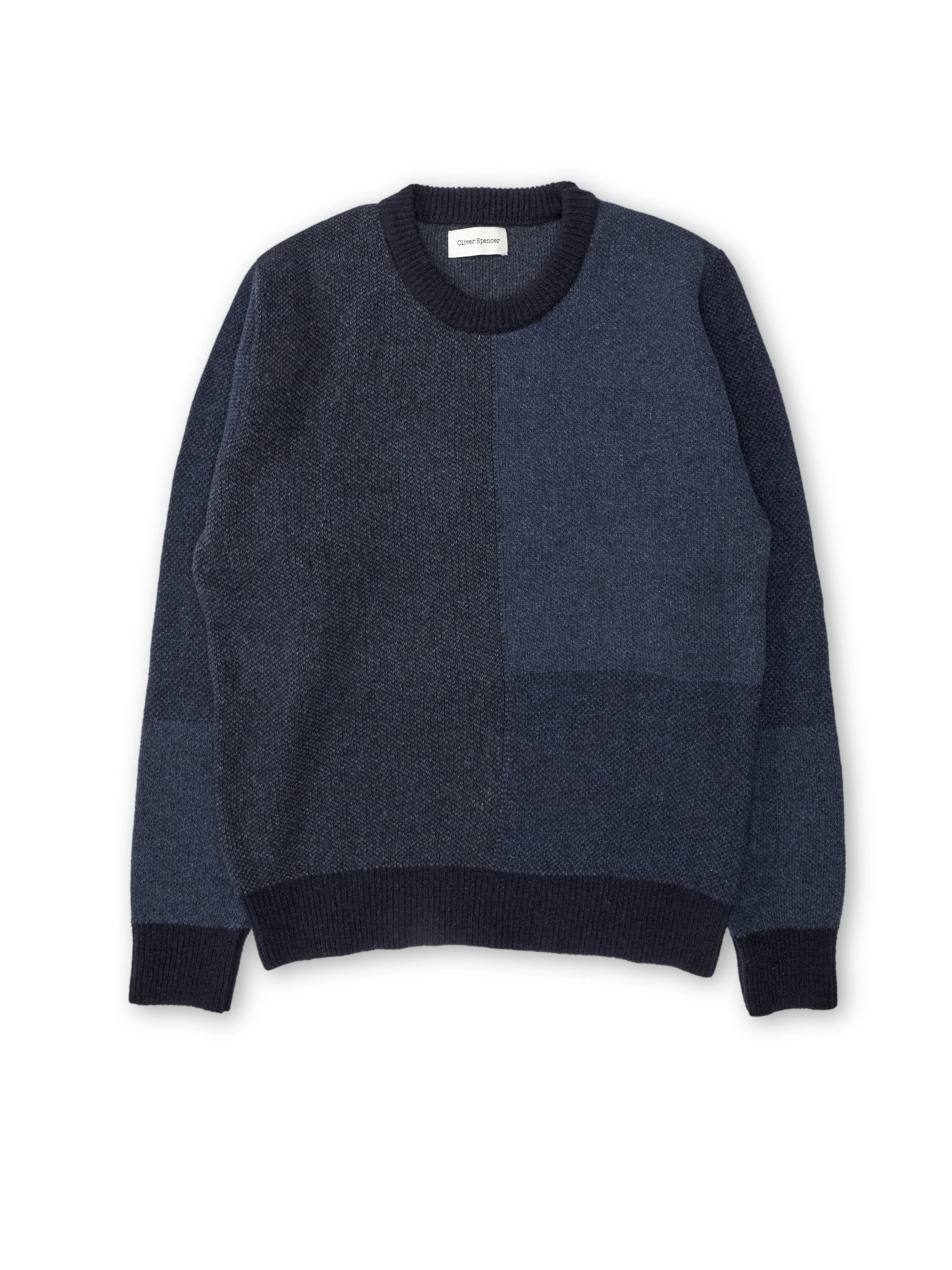 Blenheim Jumper Delfino Navy sold by Oliver Spencer