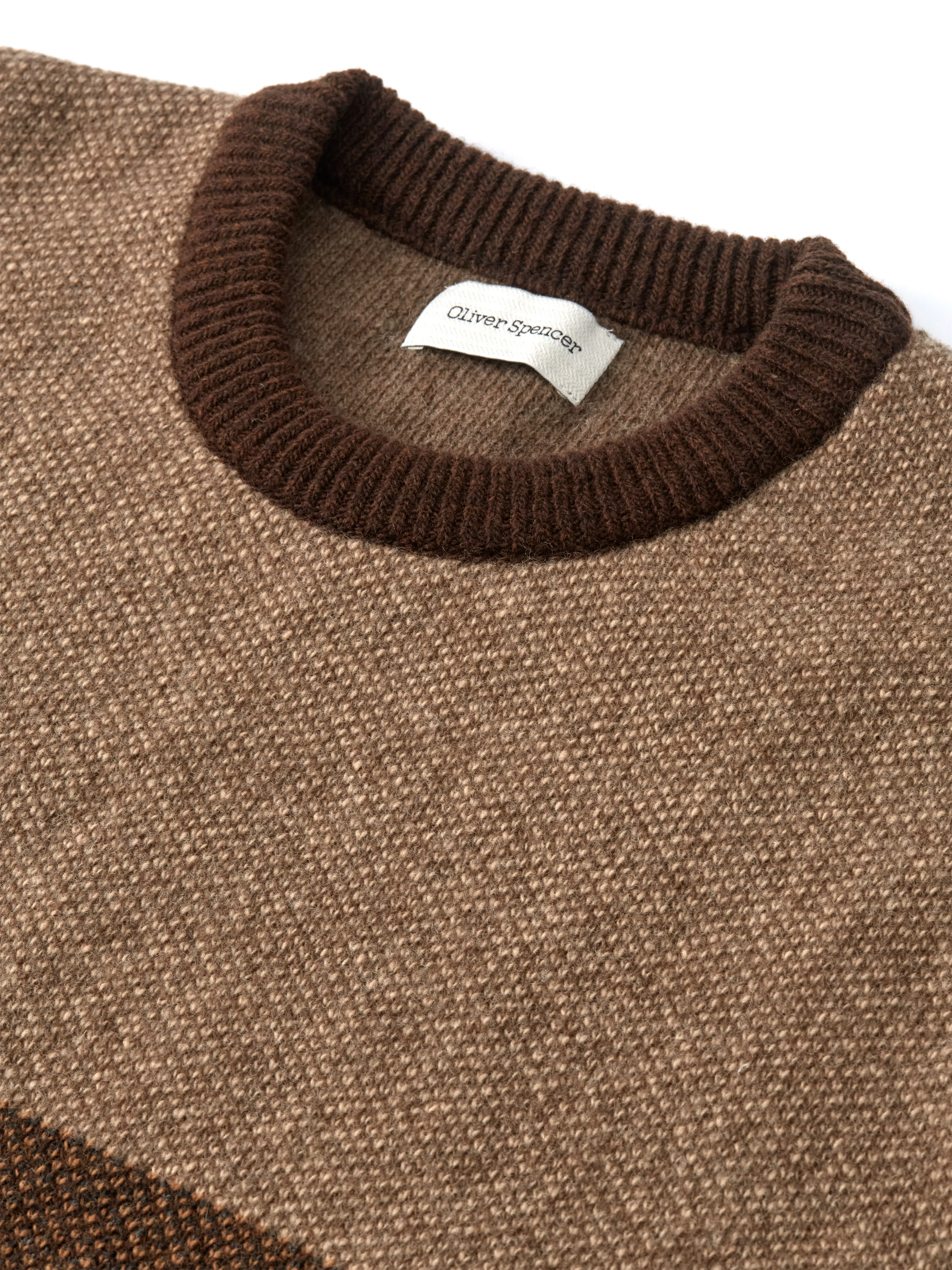 Blenheim Jumper Keaton Brown sold by Oliver Spencer product image thumbnail 4